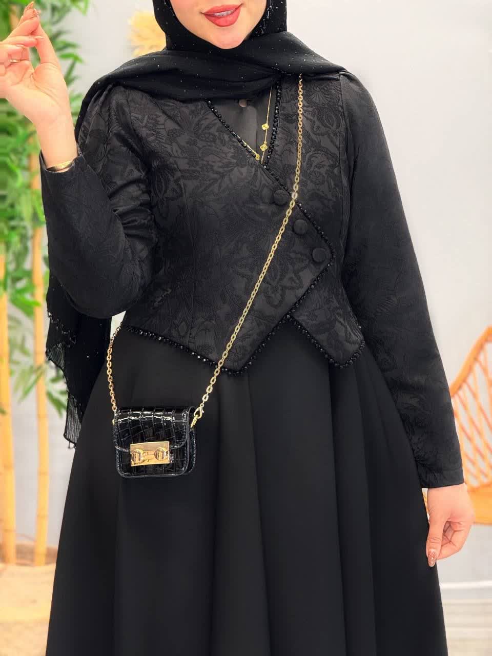 3266-کت و سارافون مزونی مروارید (ویژه محرم)