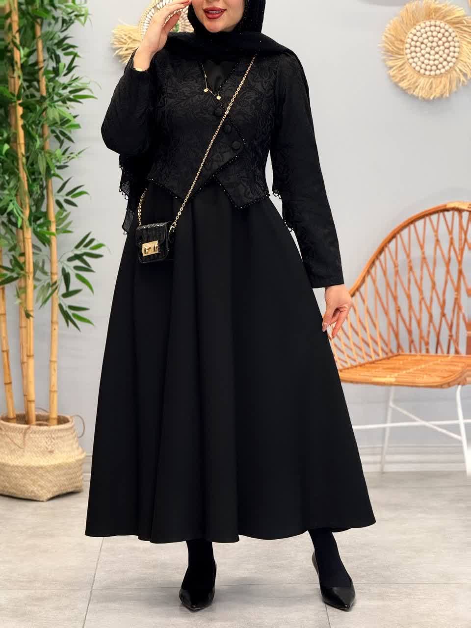 3266-کت و سارافون مزونی مروارید (ویژه محرم)