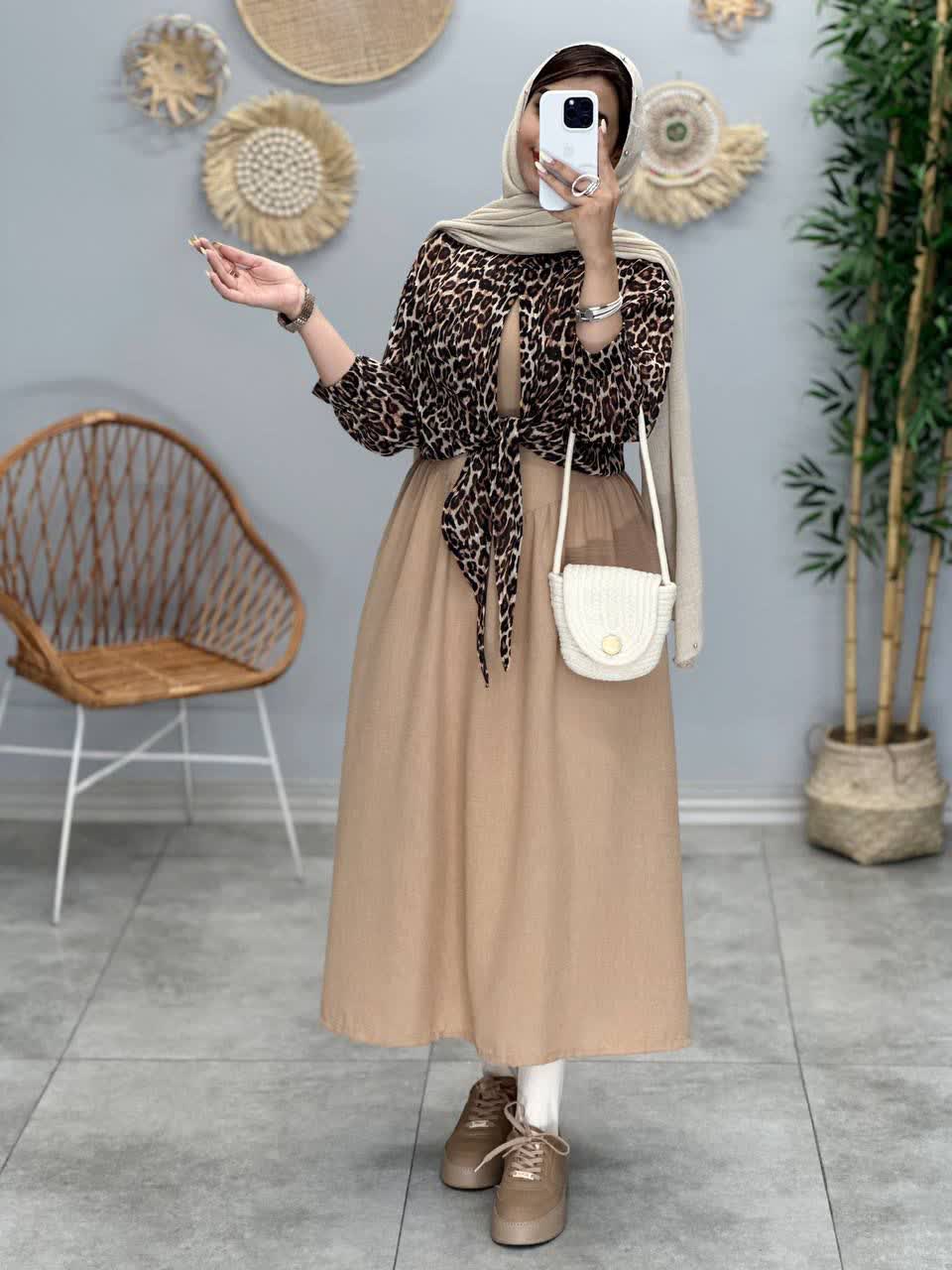 3268 - ست دوتیکه پلنگی