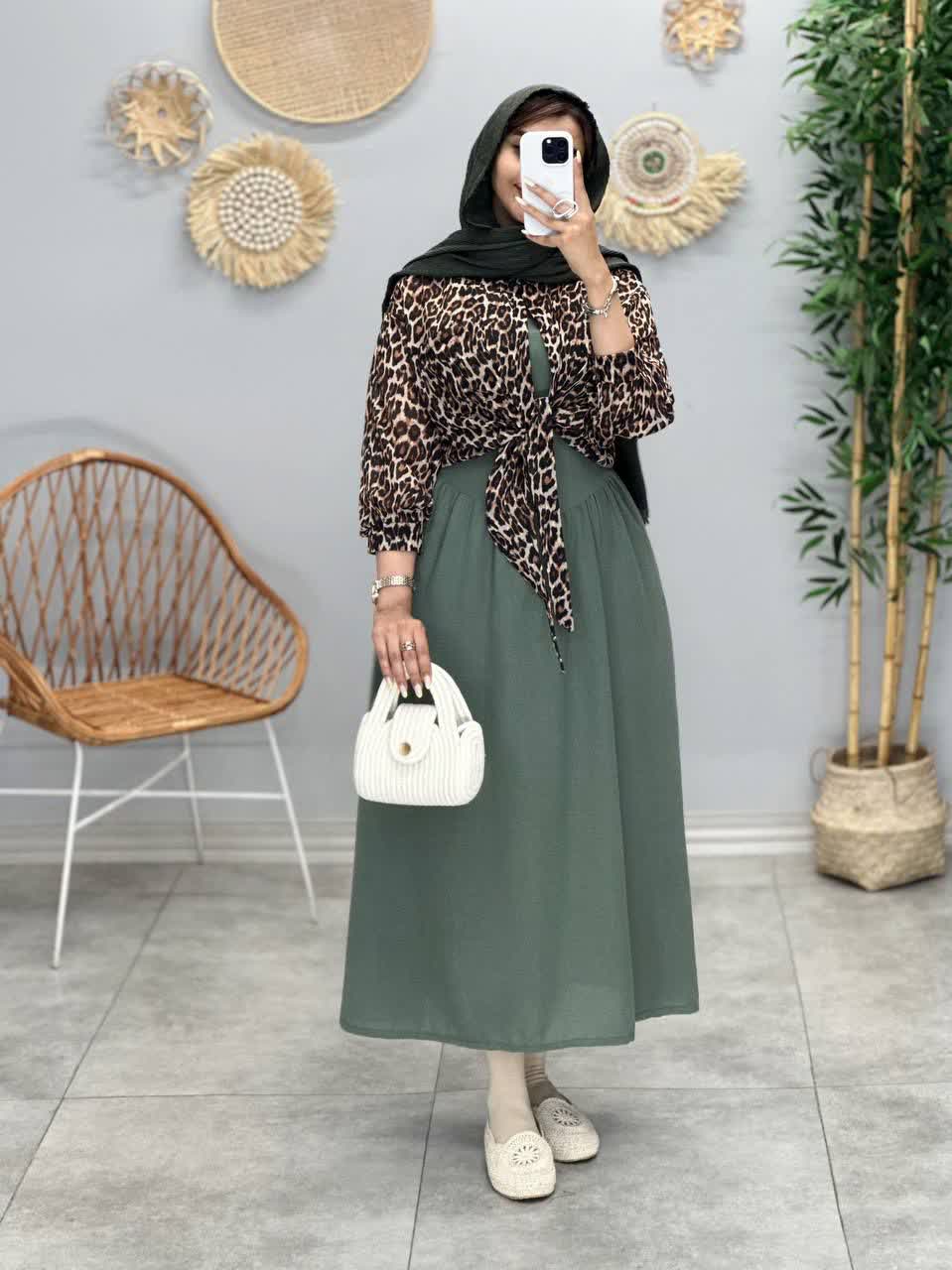 3268 - ست دوتیکه پلنگی