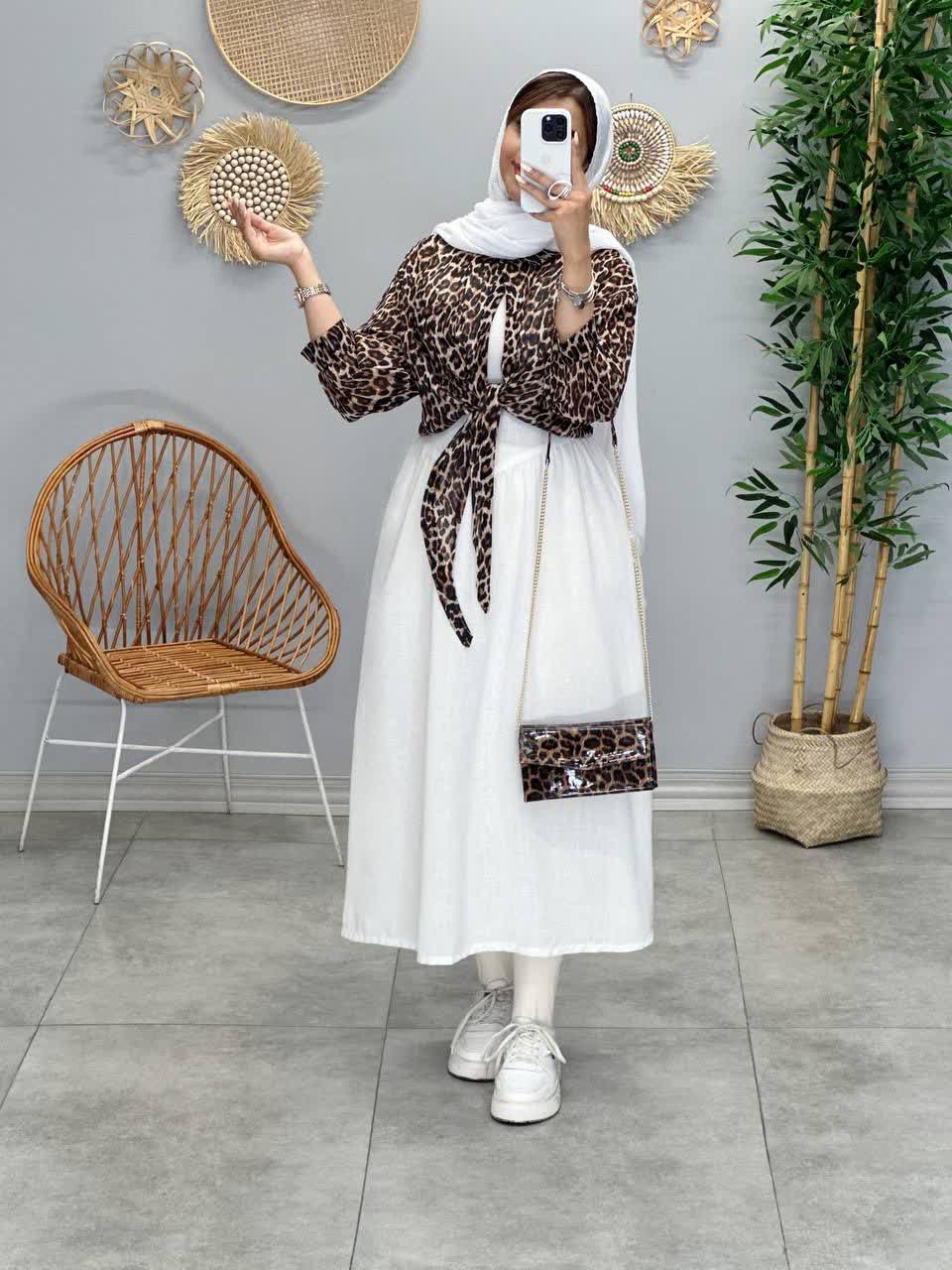 3268 - ست دوتیکه پلنگی