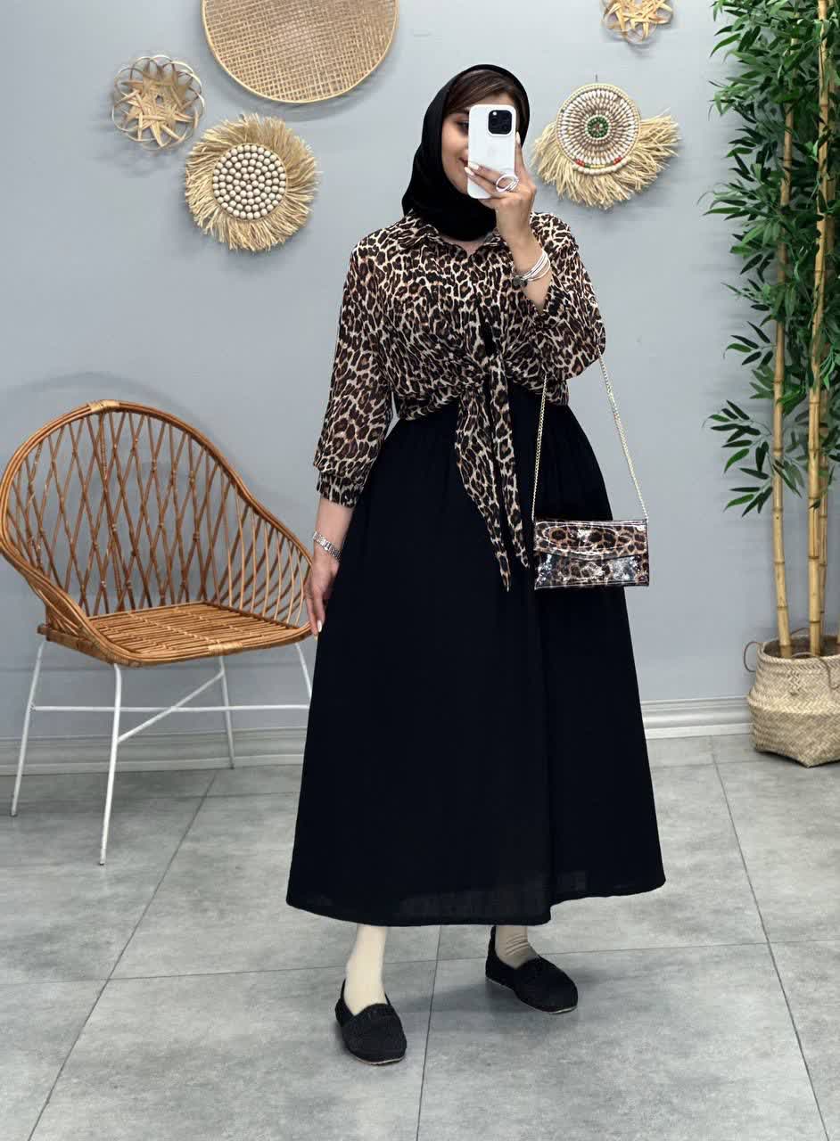 3268 - ست دوتیکه پلنگی