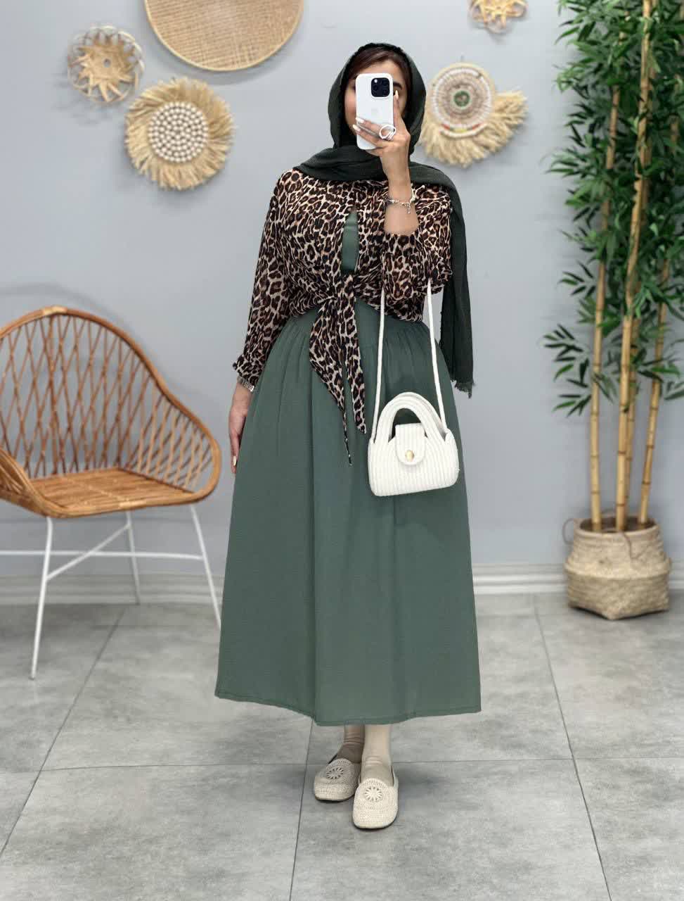 3268 - ست دوتیکه پلنگی