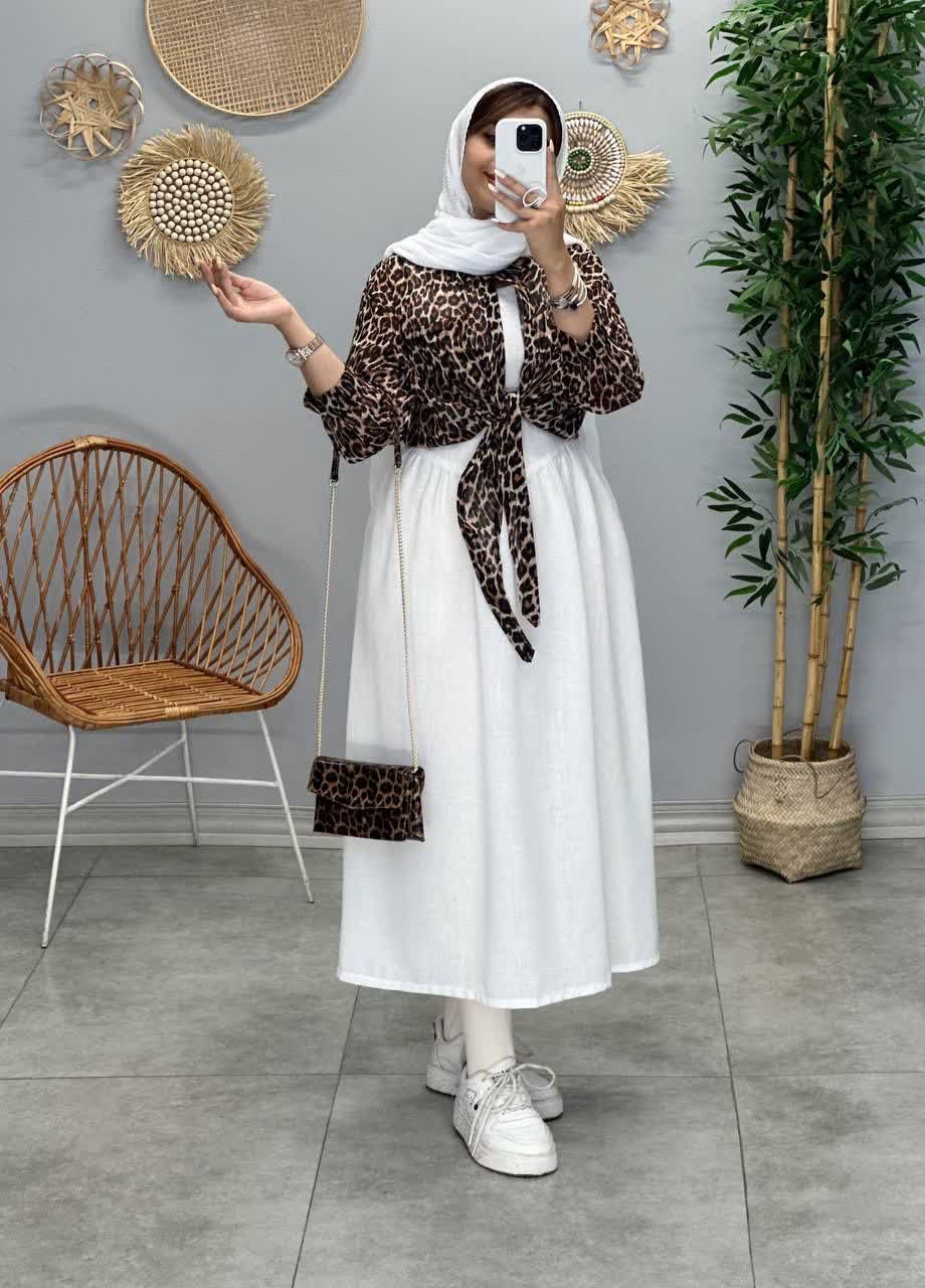 3268 - ست دوتیکه پلنگی