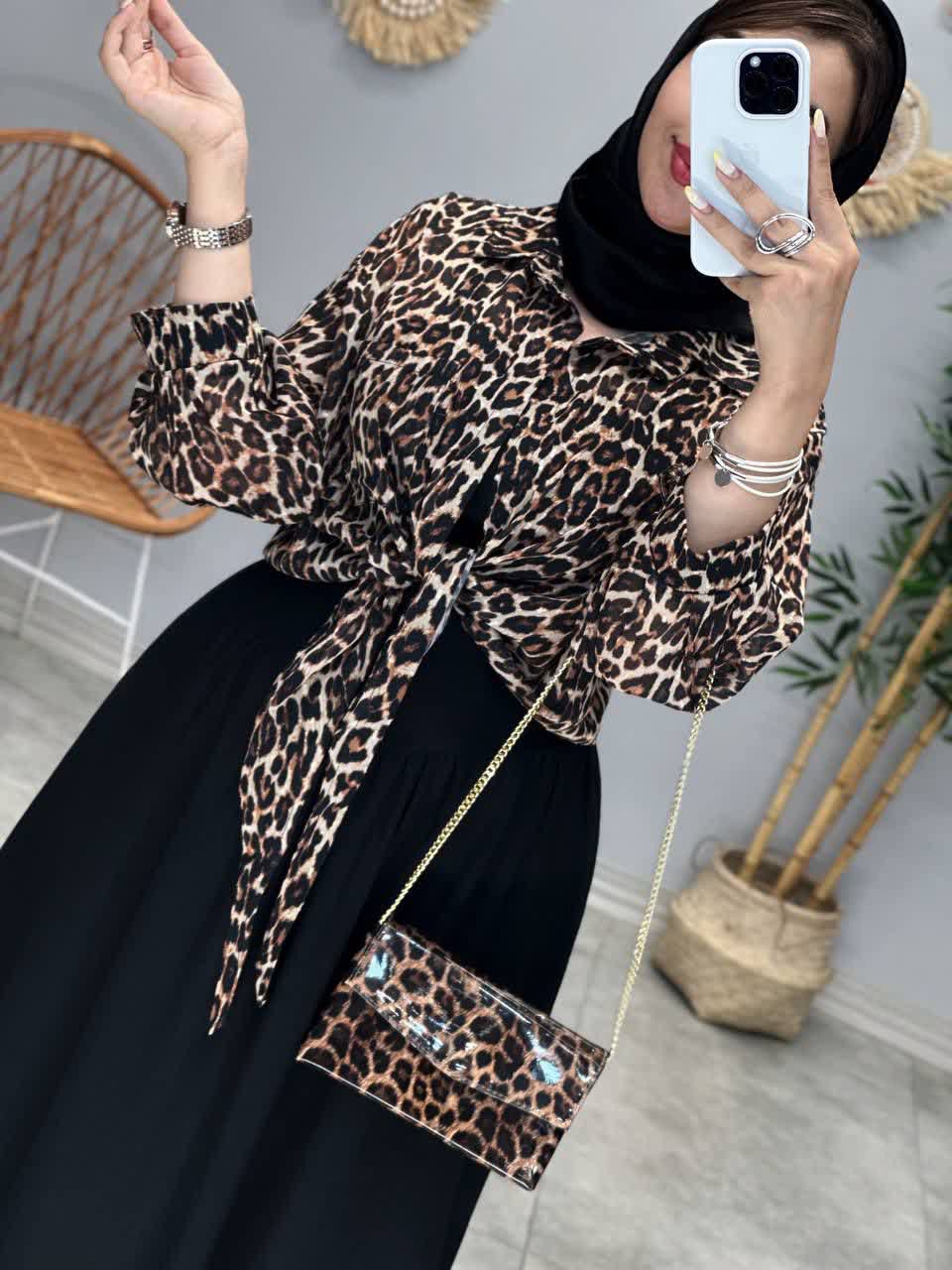 3268 - ست دوتیکه پلنگی