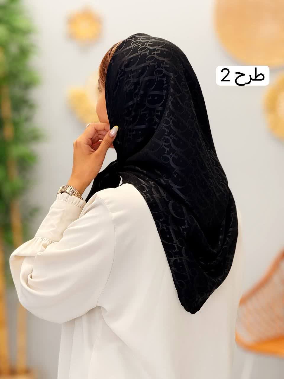 3272-روسری کرپ گلشید