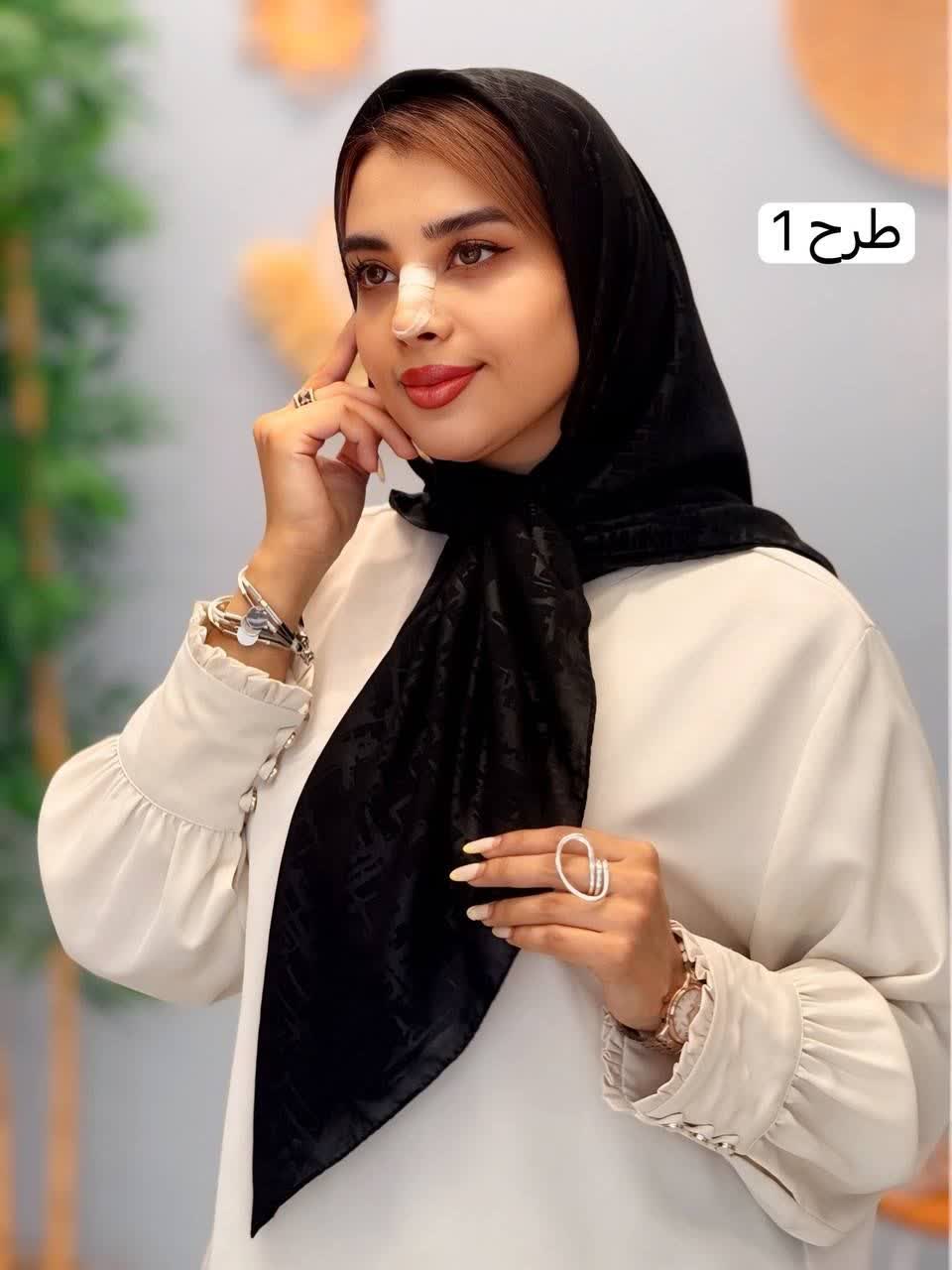 3272-روسری کرپ گلشید