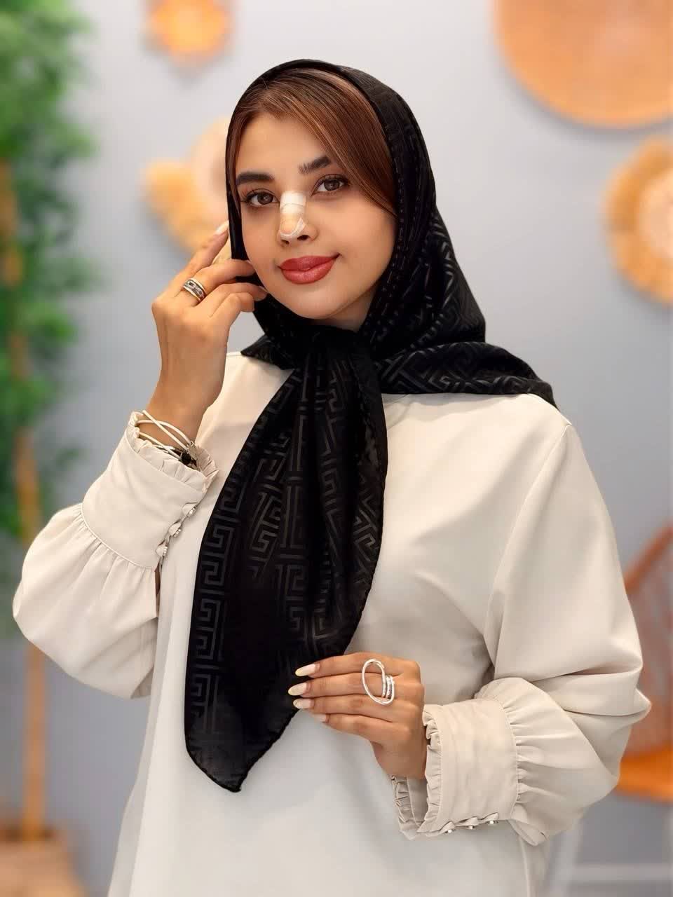 3272-روسری کرپ گلشید