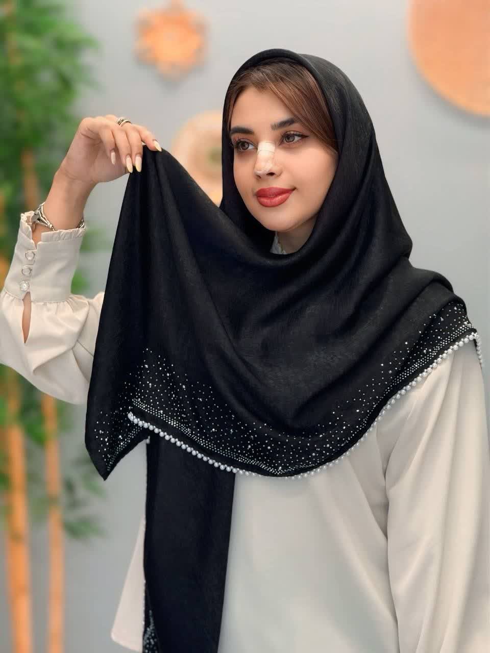 3274-روسری سودان مشکی(ویژه محرم)