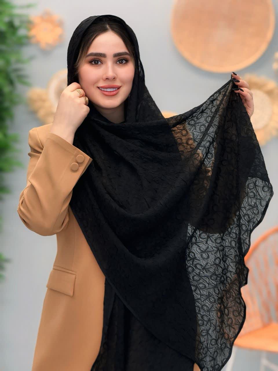 3275-شال حریر ریحان