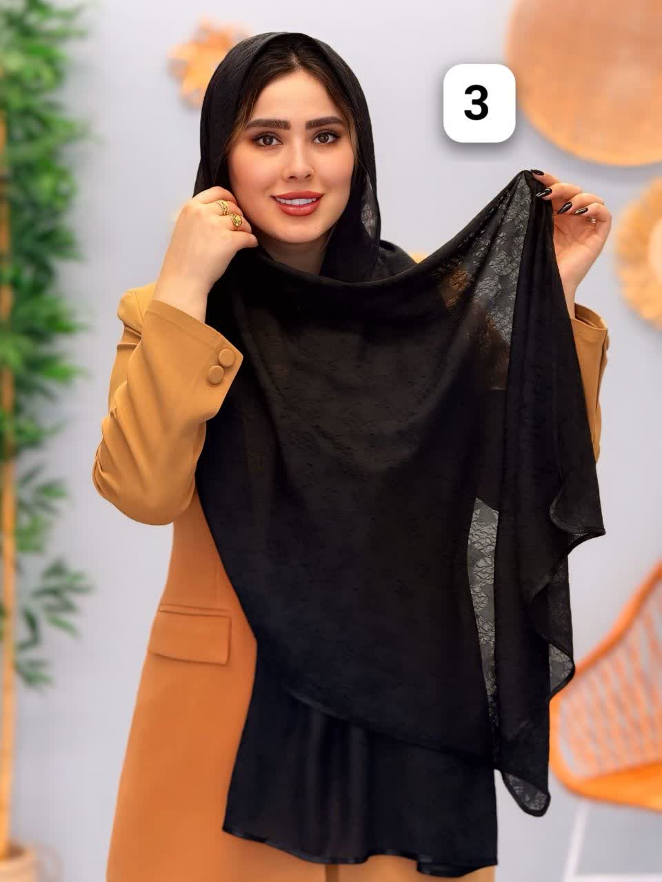 3275-شال حریر ریحان