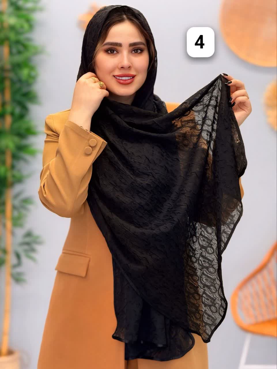 3275-شال حریر ریحان