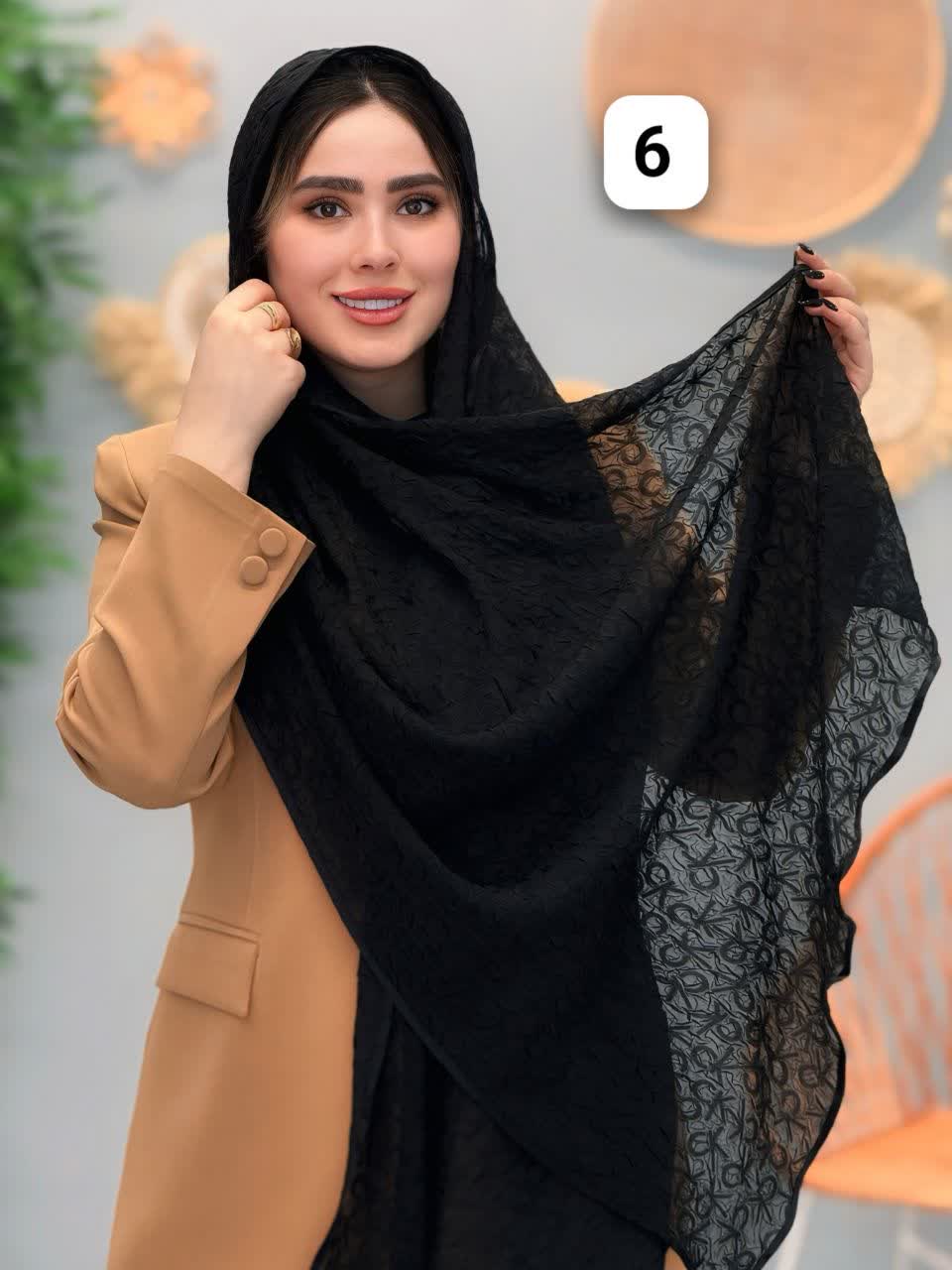 3275-شال حریر ریحان