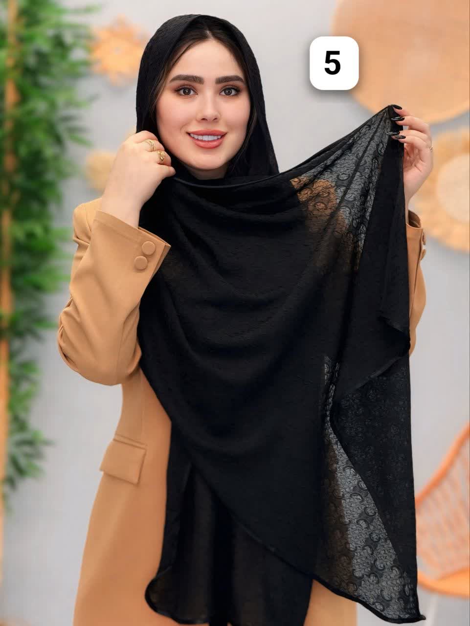 3275-شال حریر ریحان