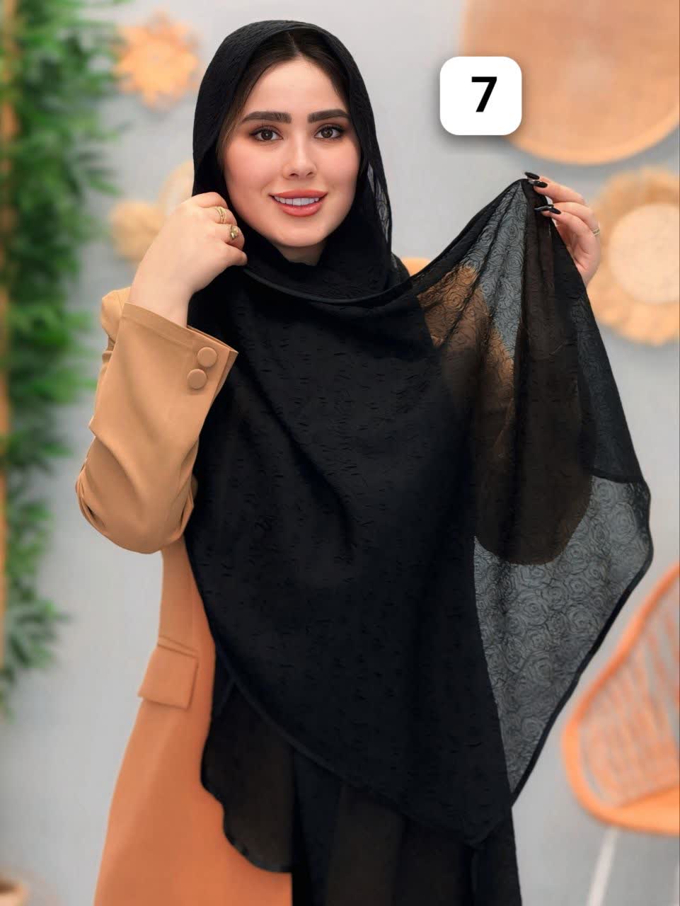 3275-شال حریر ریحان