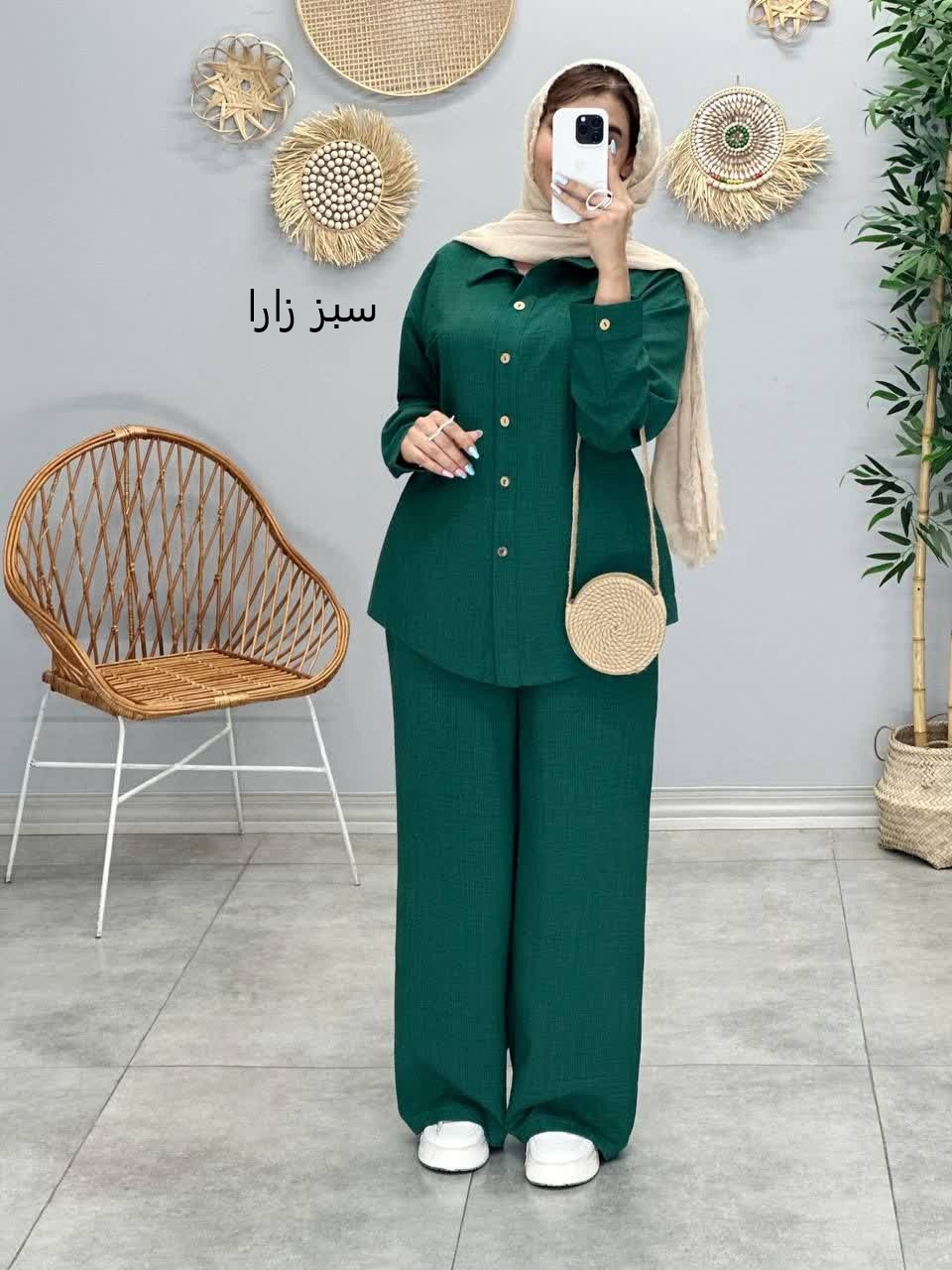 3277-ست شومیز شلوار دلارا