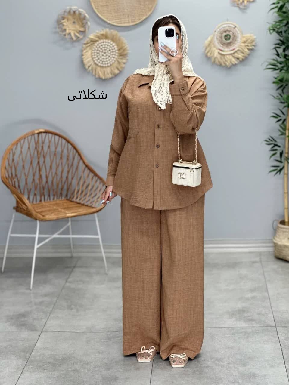 3277-ست شومیز شلوار دلارا