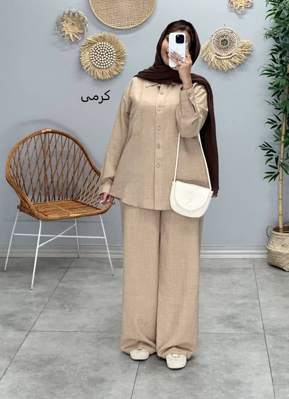 3277-ست شومیز شلوار دلارا