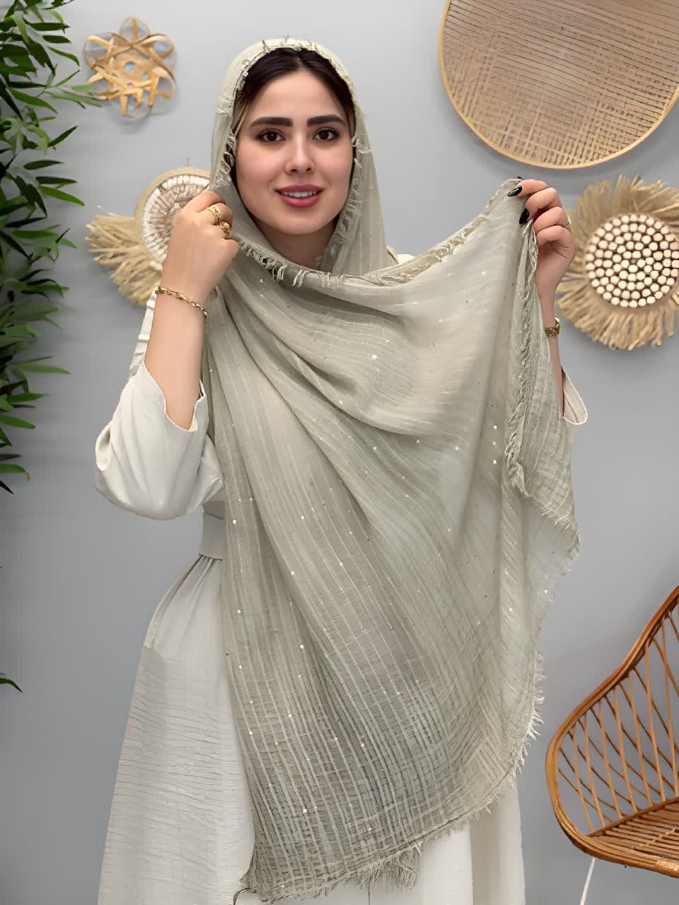 3040-شال کنف پولکی