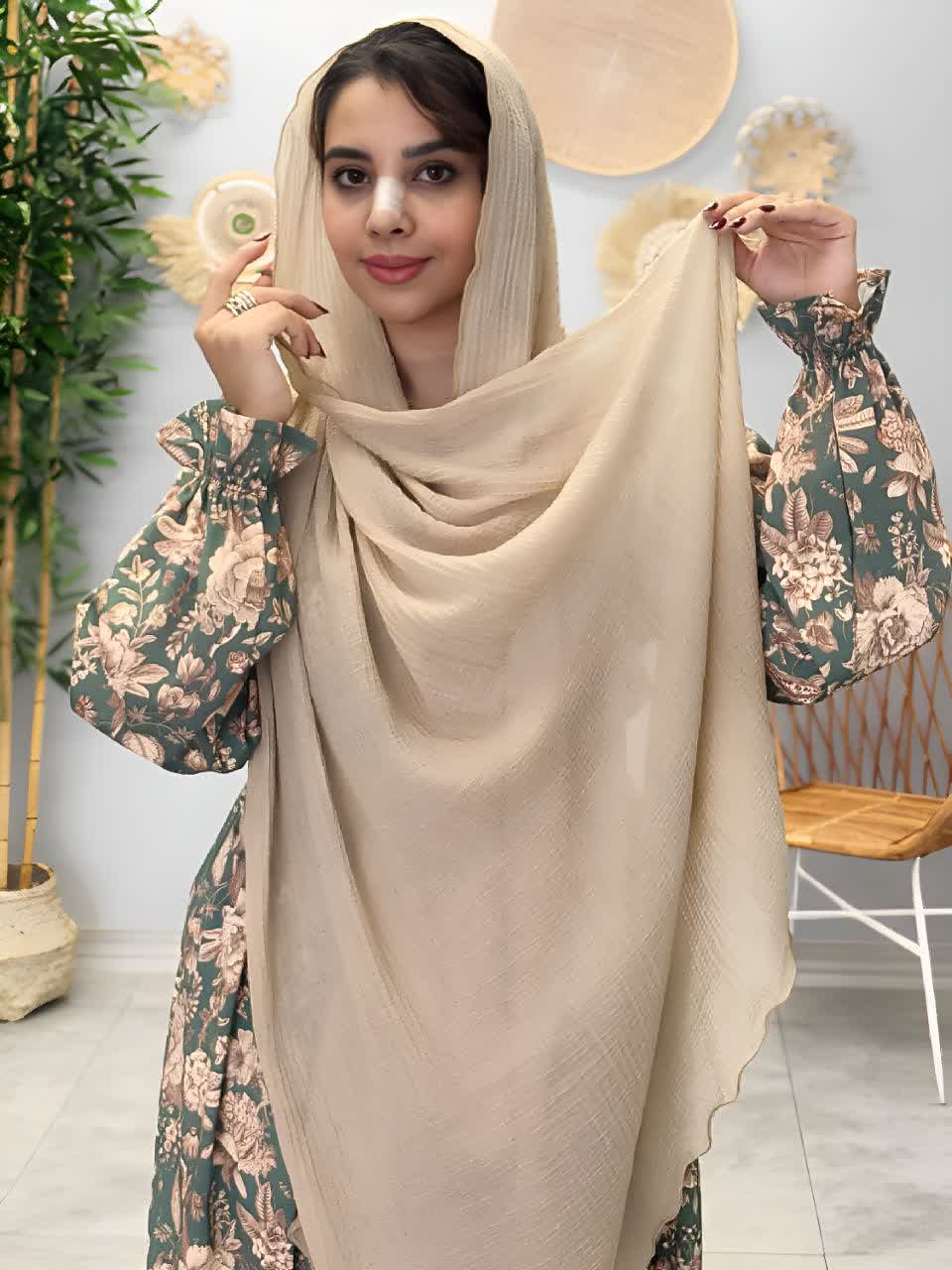 3024-شال پلیسه دور سوفی