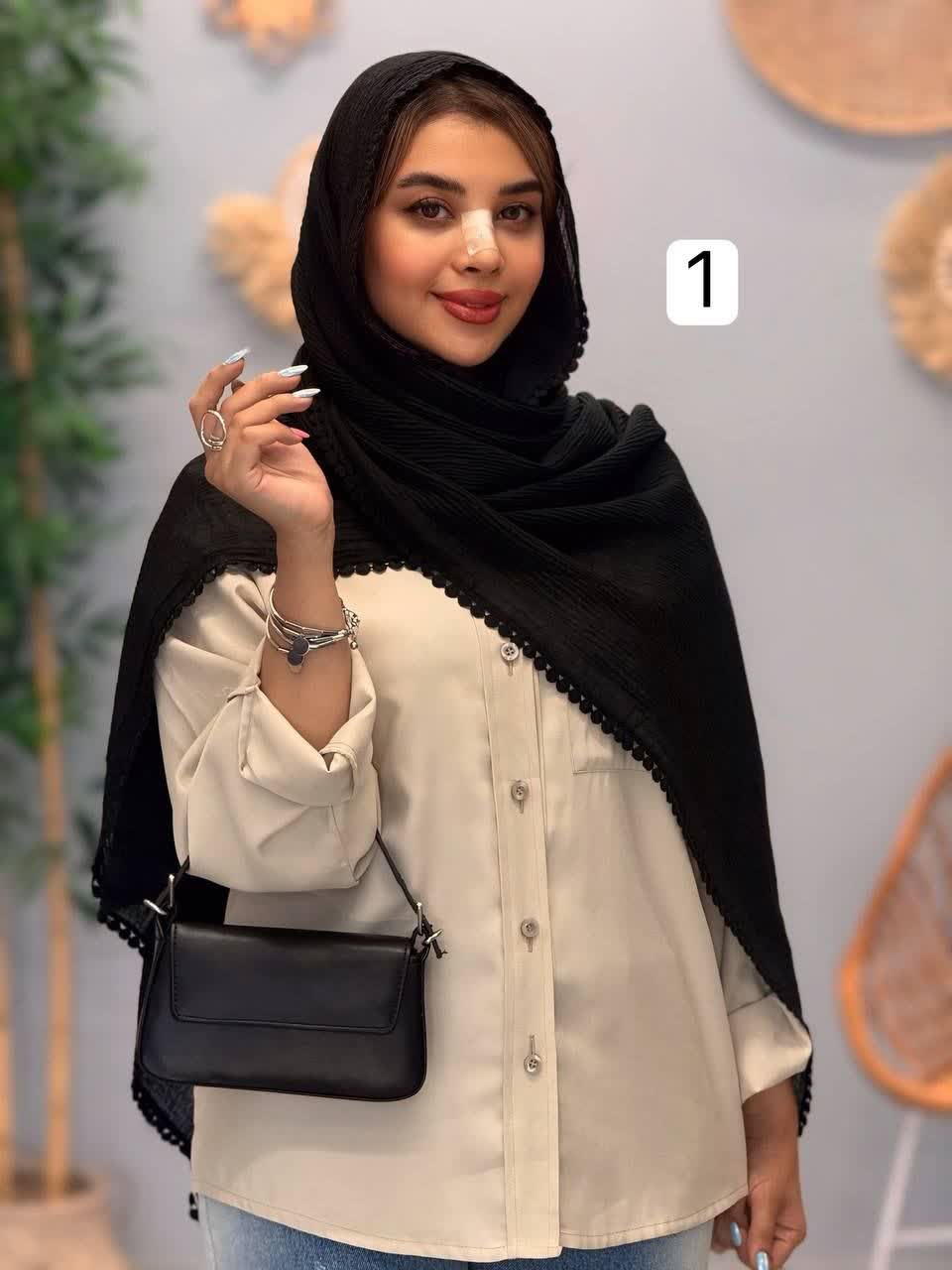 3292-شال دور عدسی