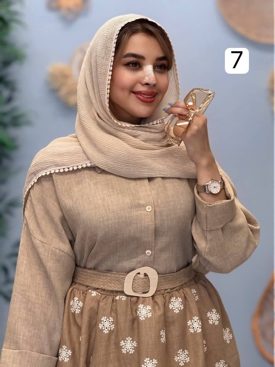 3292-شال دور عدسی