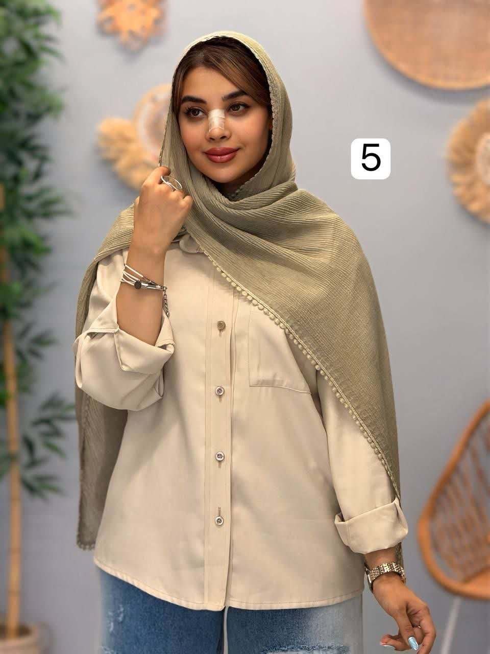 3292-شال دور عدسی