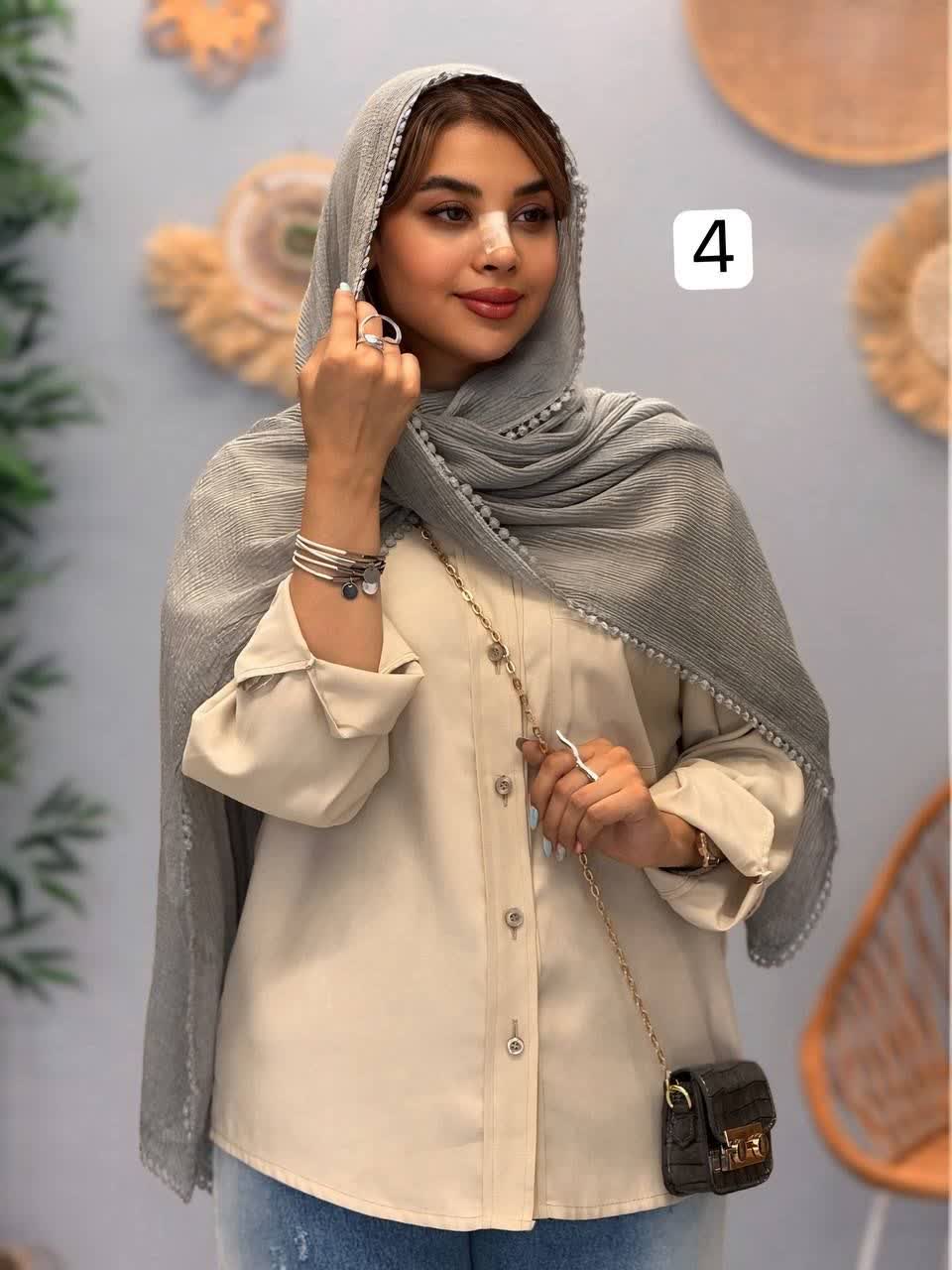 3292-شال دور عدسی