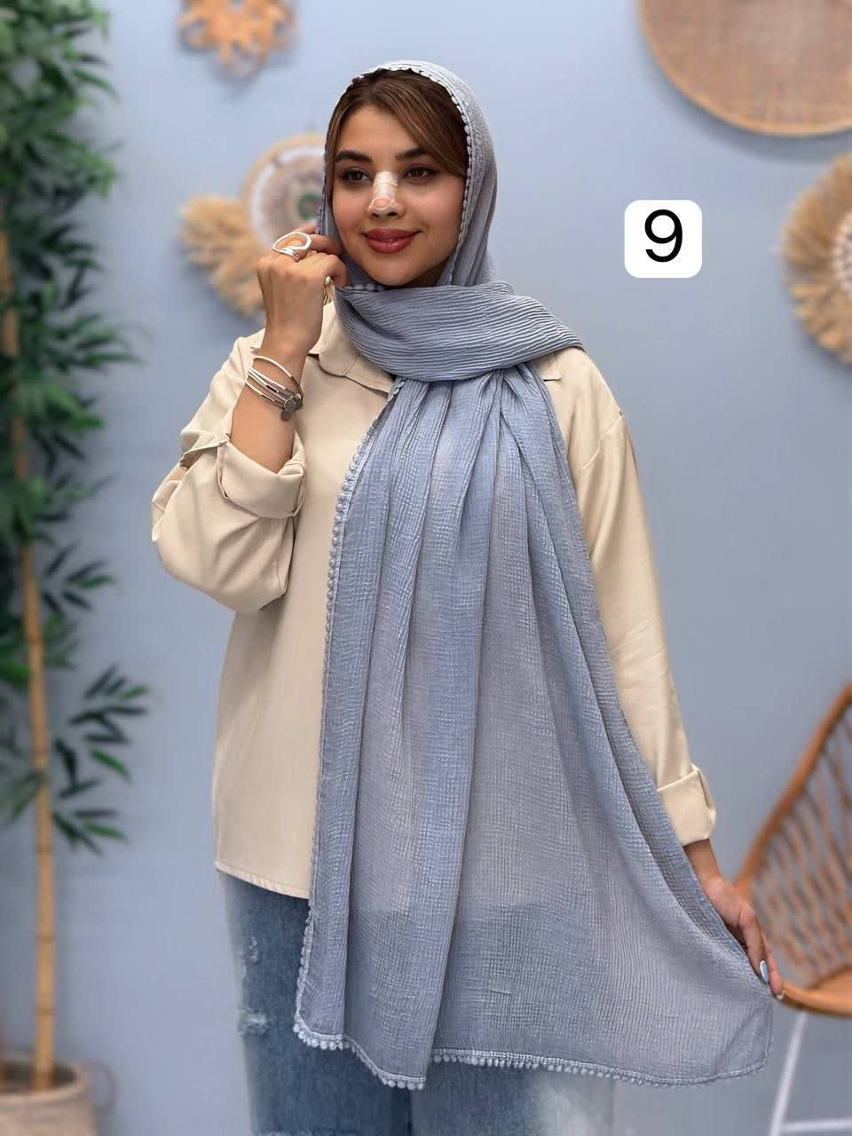 3292-شال دور عدسی