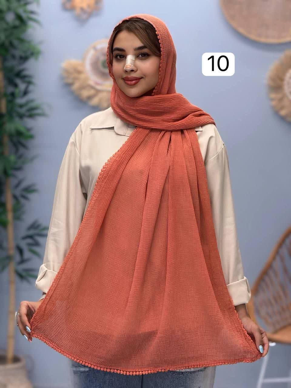 3292-شال دور عدسی