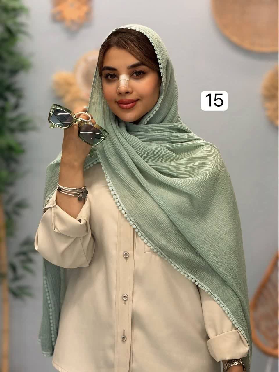 3292-شال دور عدسی