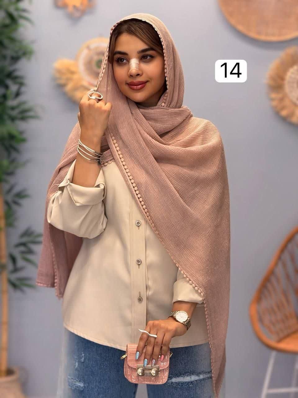 3292-شال دور عدسی