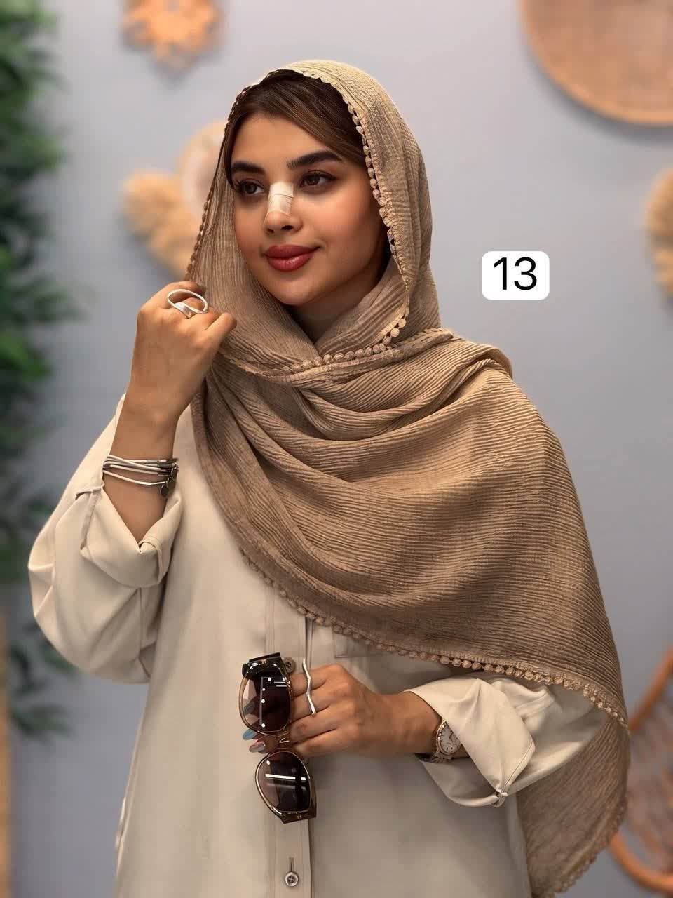 3292-شال دور عدسی