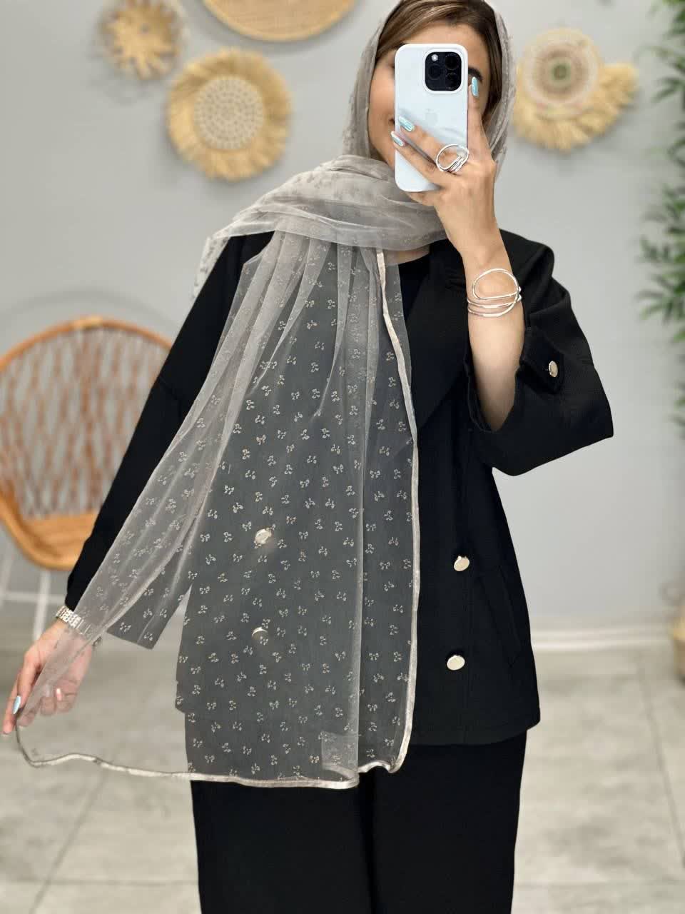 3293-شال توری ویسکوزرینا