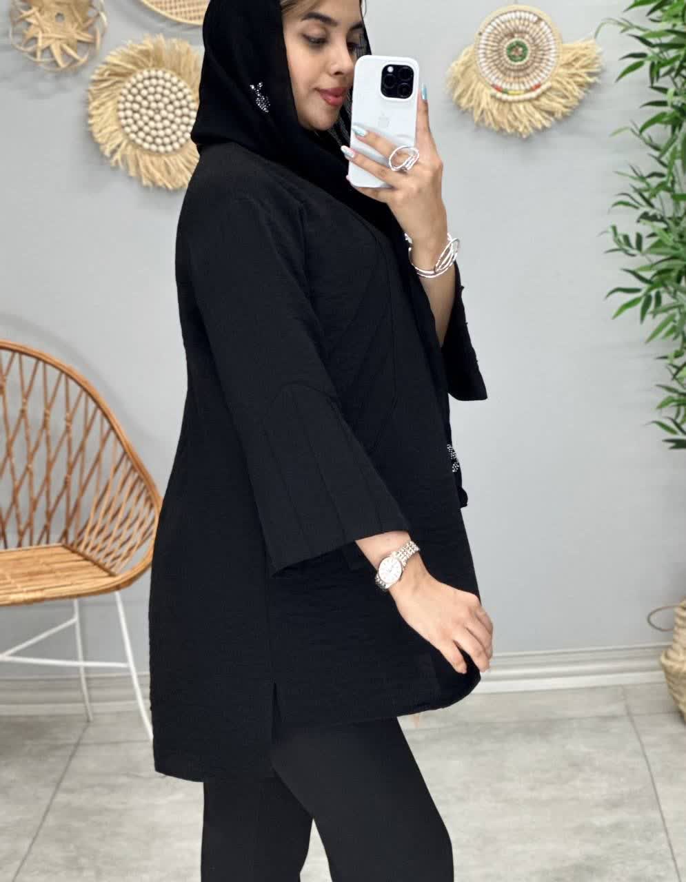 3304-مانتو مزونی آسا(ویژه محرم)