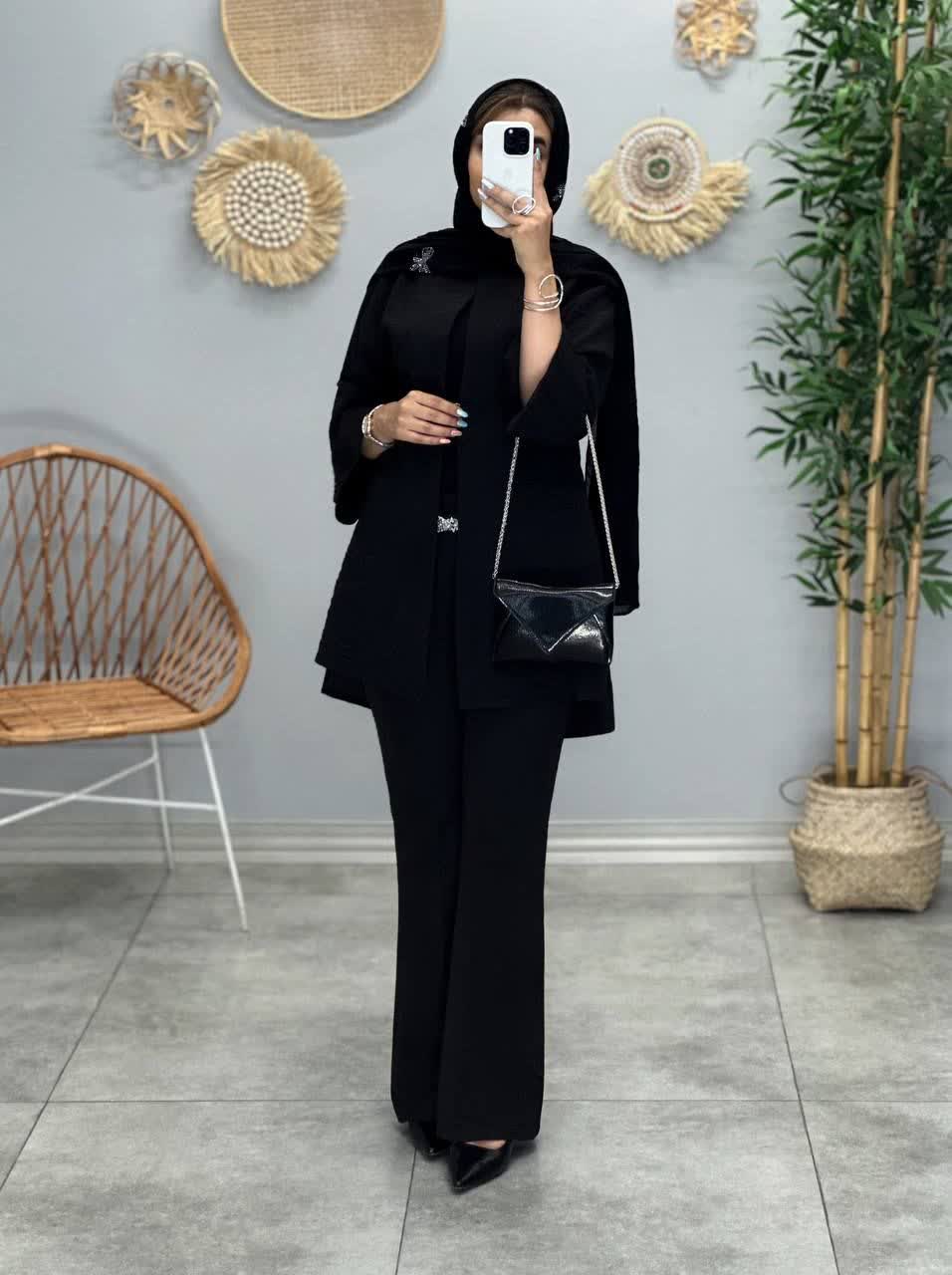 3304-مانتو مزونی آسا(ویژه محرم)