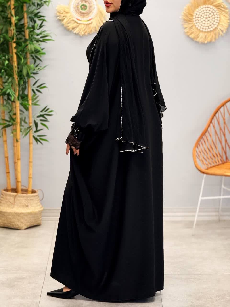 3309-عبایی مزونی پاپیون