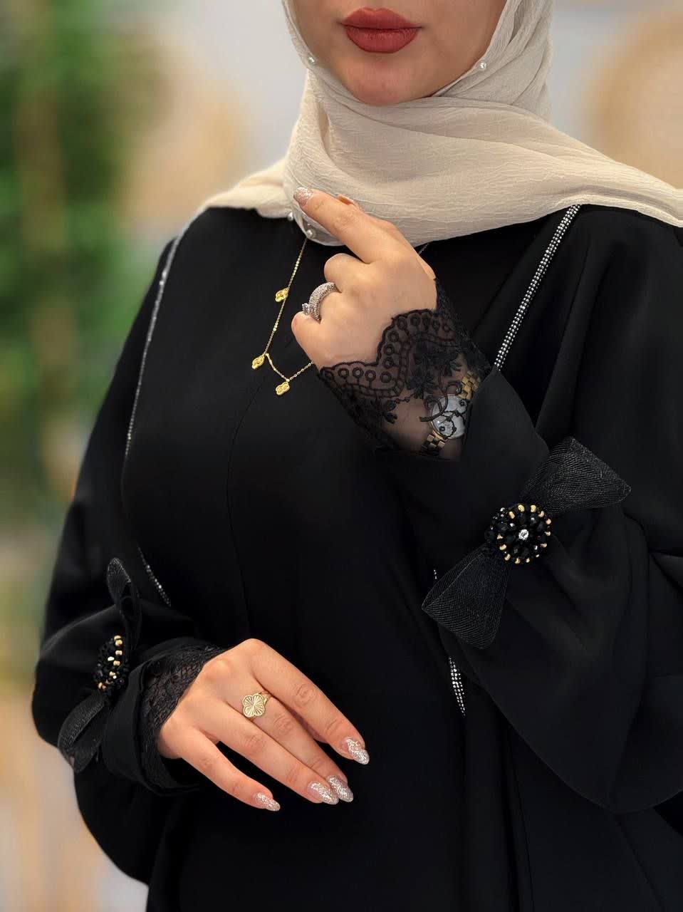 3309-عبایی مزونی پاپیون