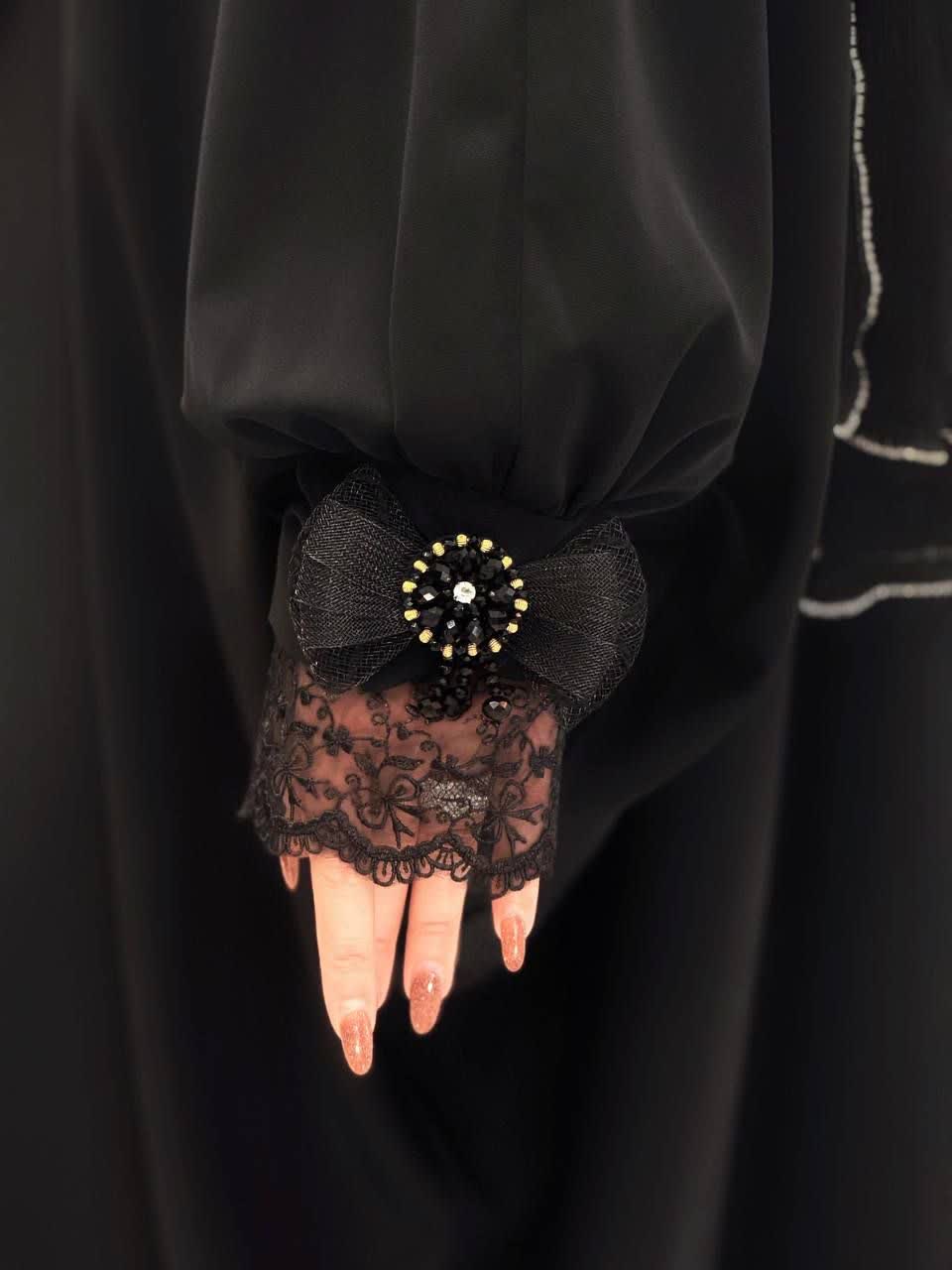 3309-عبایی مزونی پاپیون