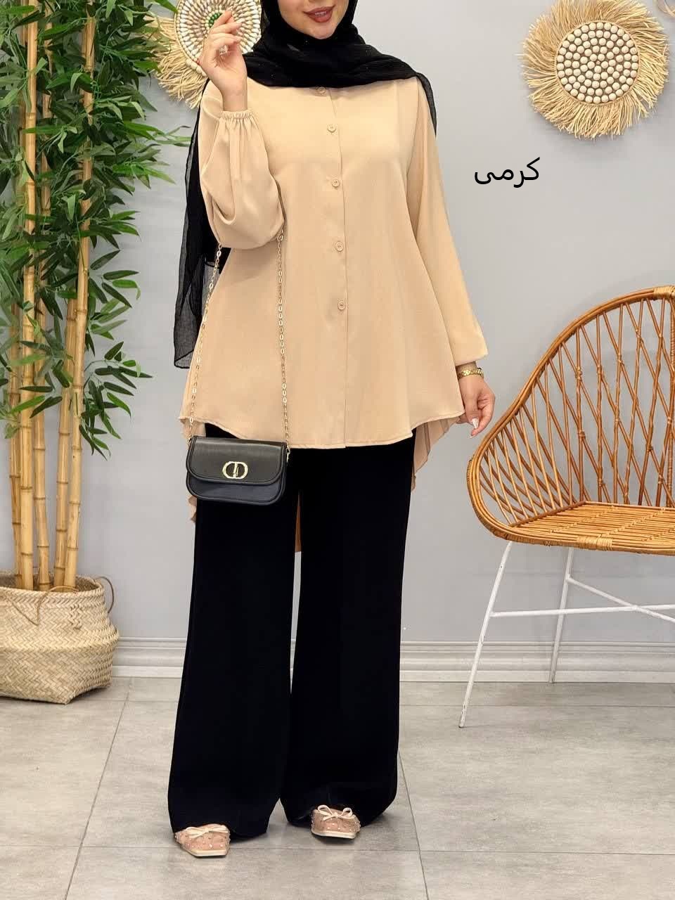 3329-شومیز پلیسه مشکات