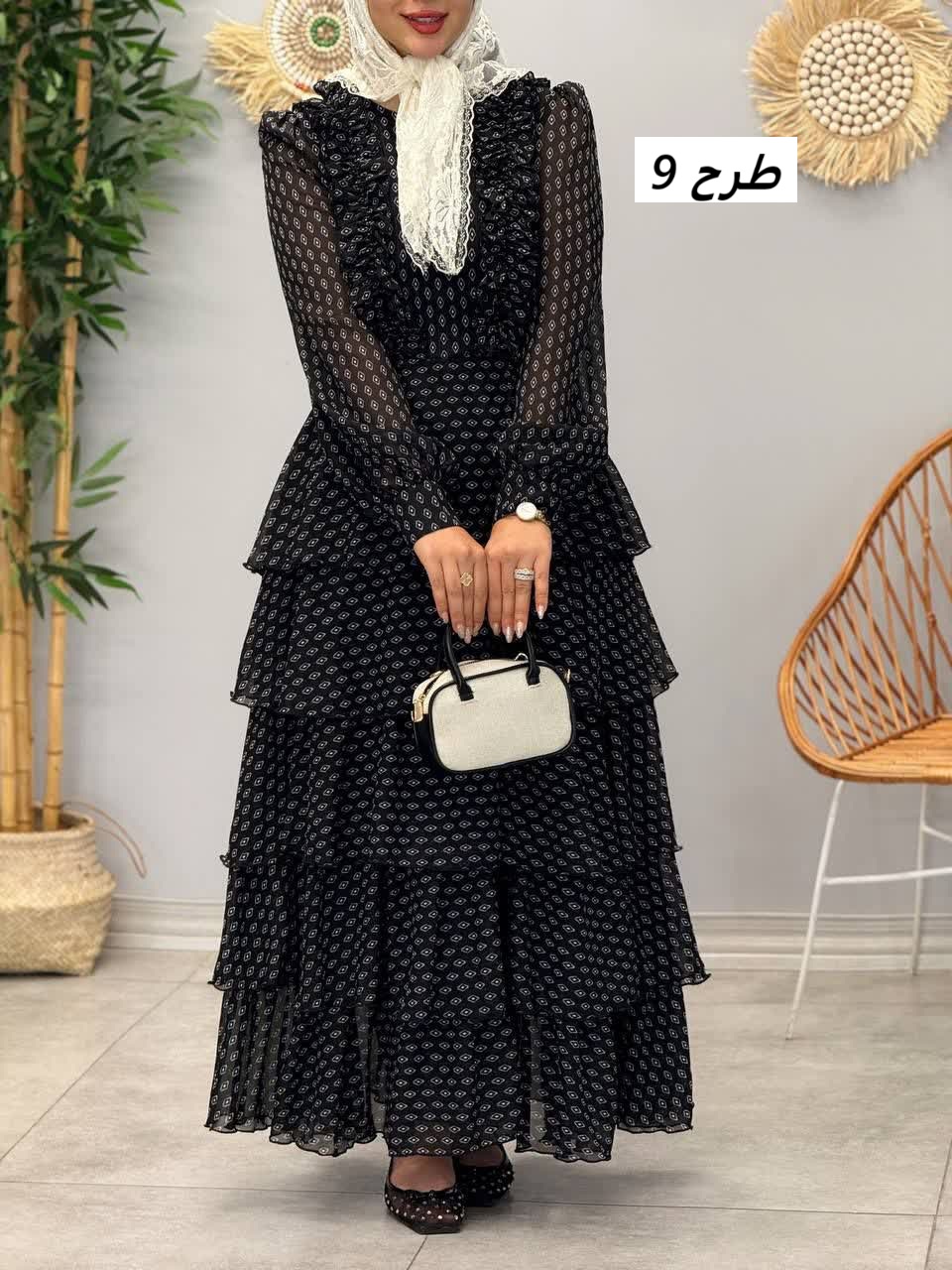 3330 - پیراهن طبقه ای رز