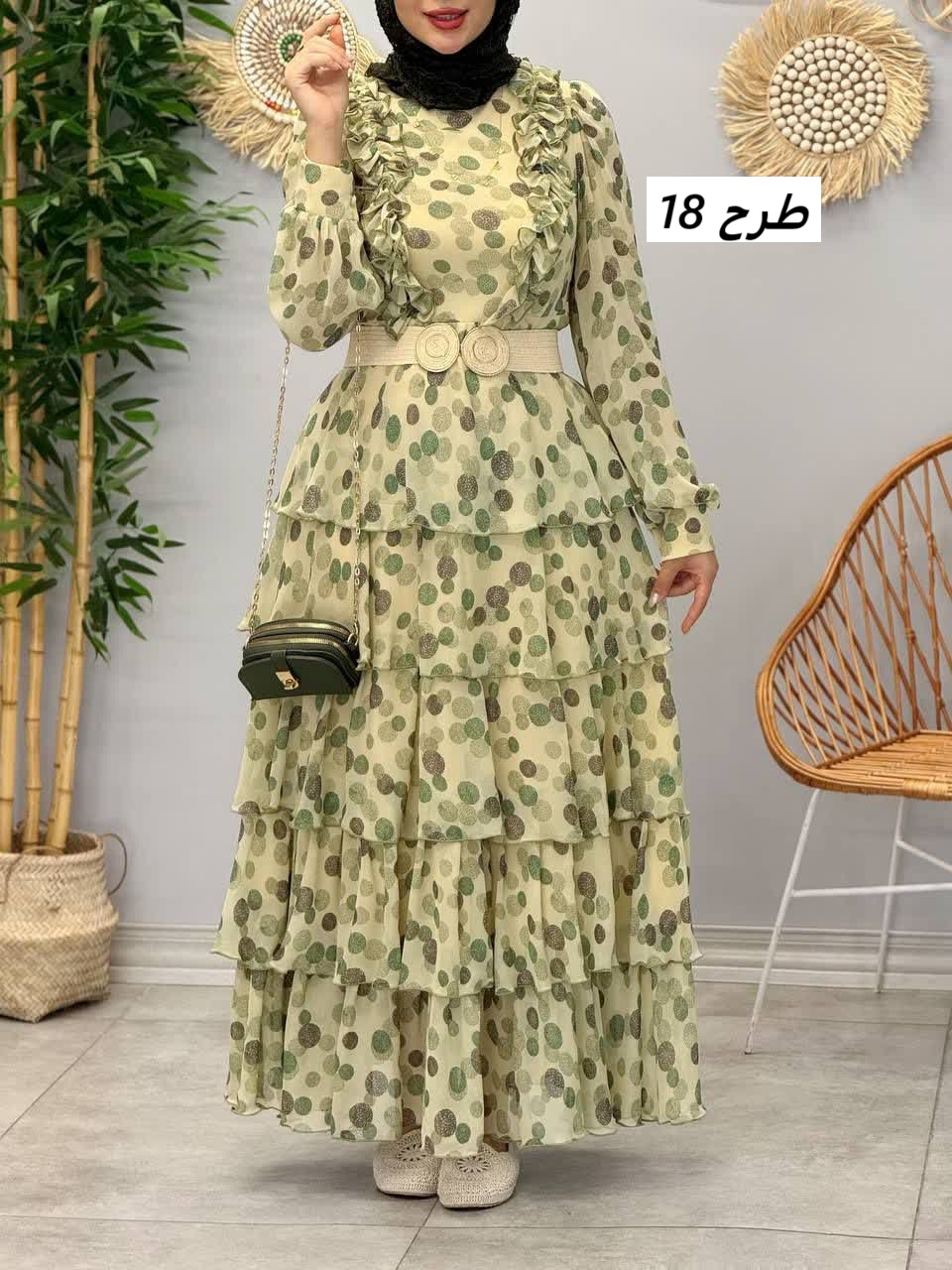 3330 - پیراهن طبقه ای رز