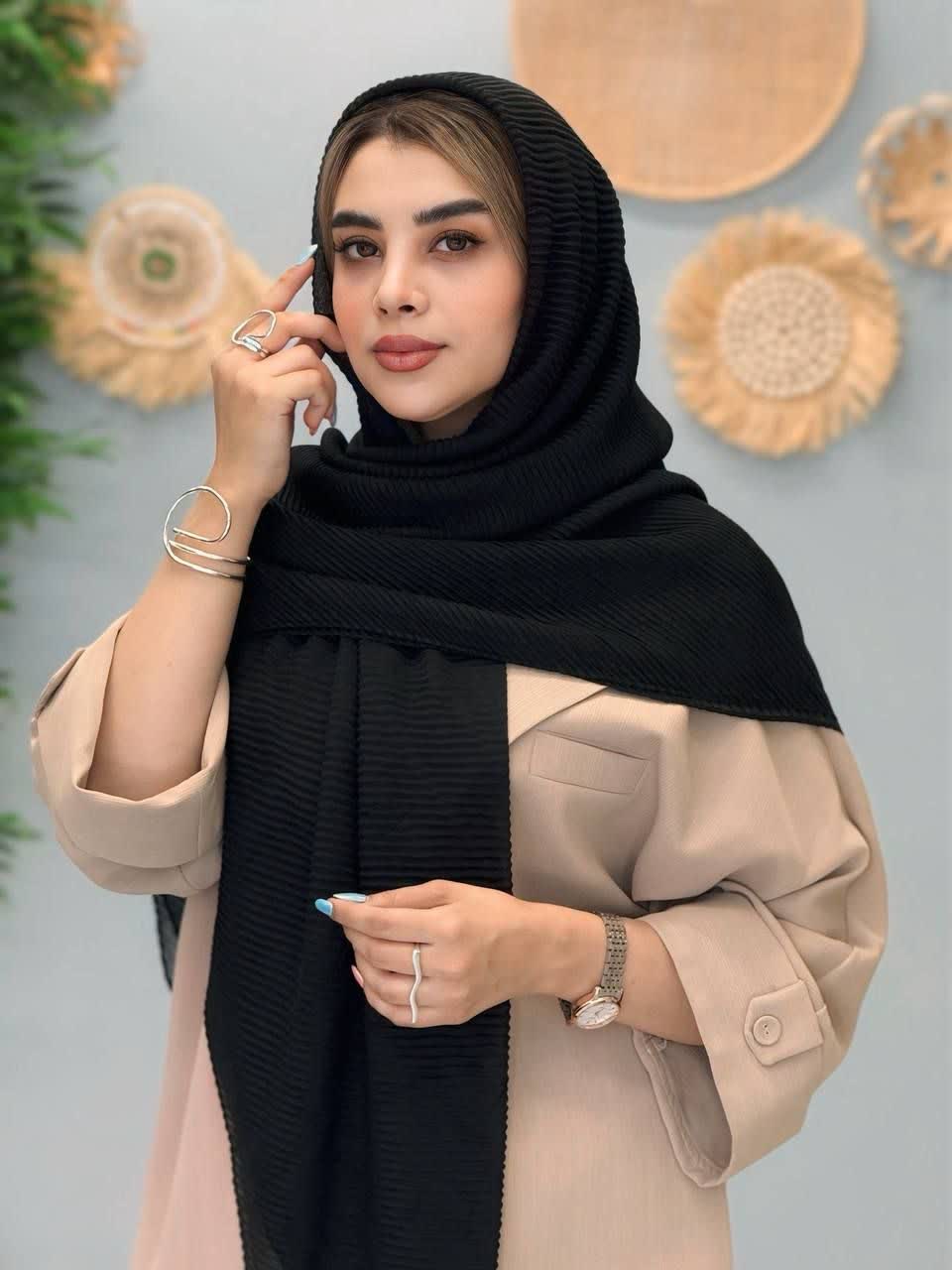 3333-روسری مشکی سوفی