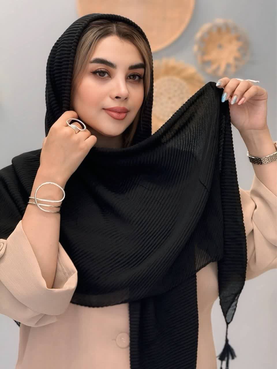 3333-روسری مشکی سوفی