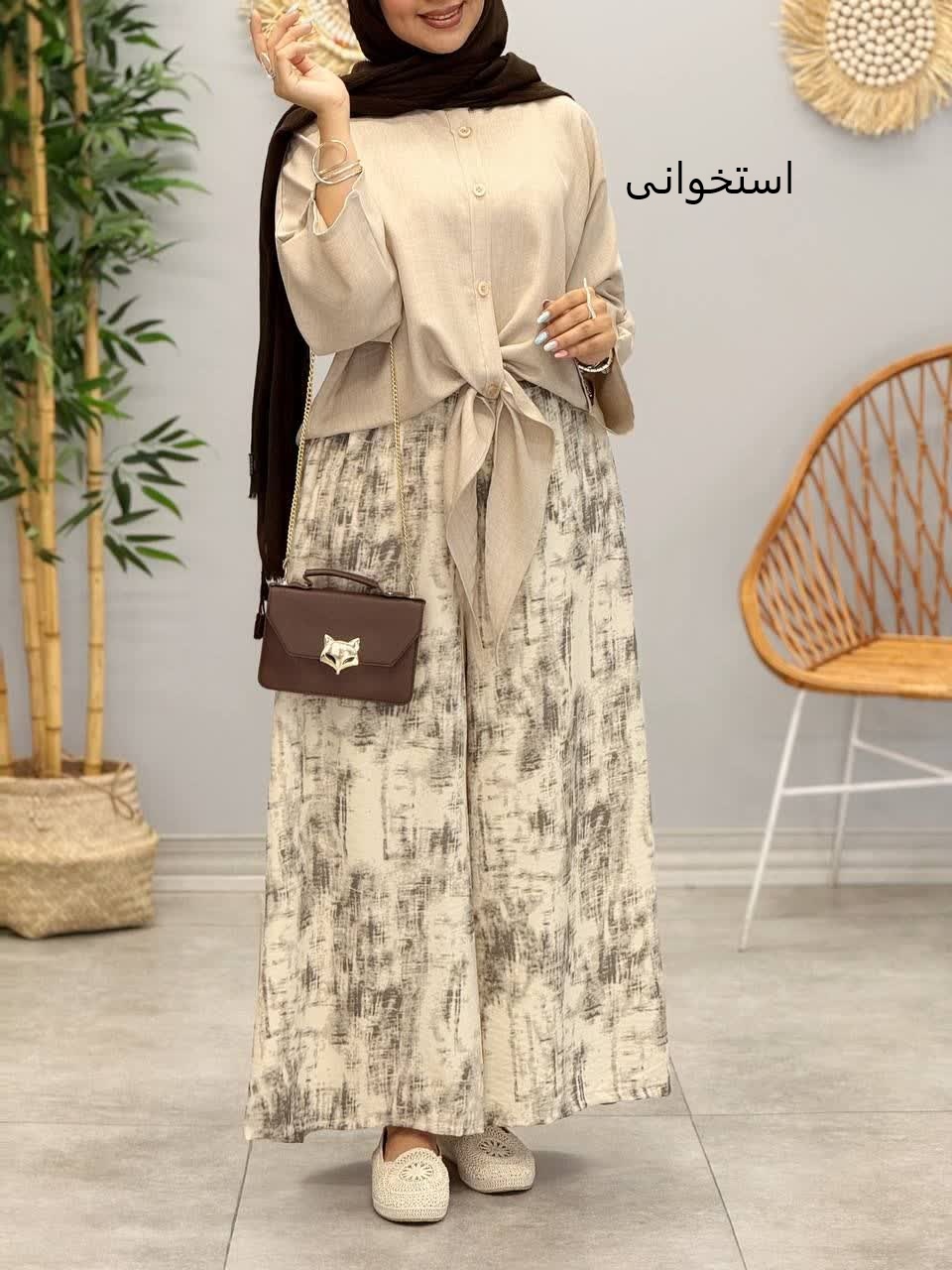 3360-شومیز و شلوار الیکا