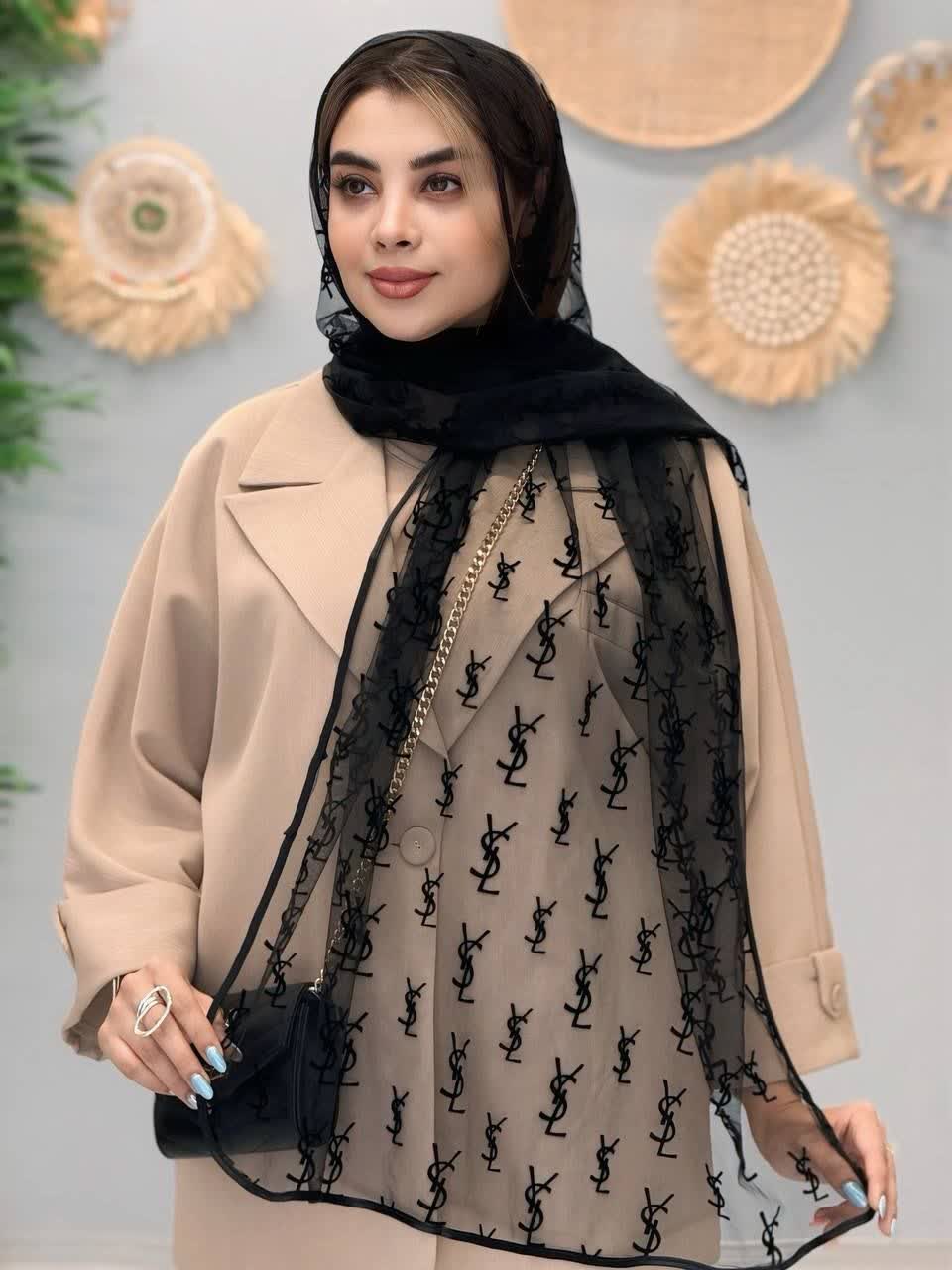 3381-شال مشکی ویسرود