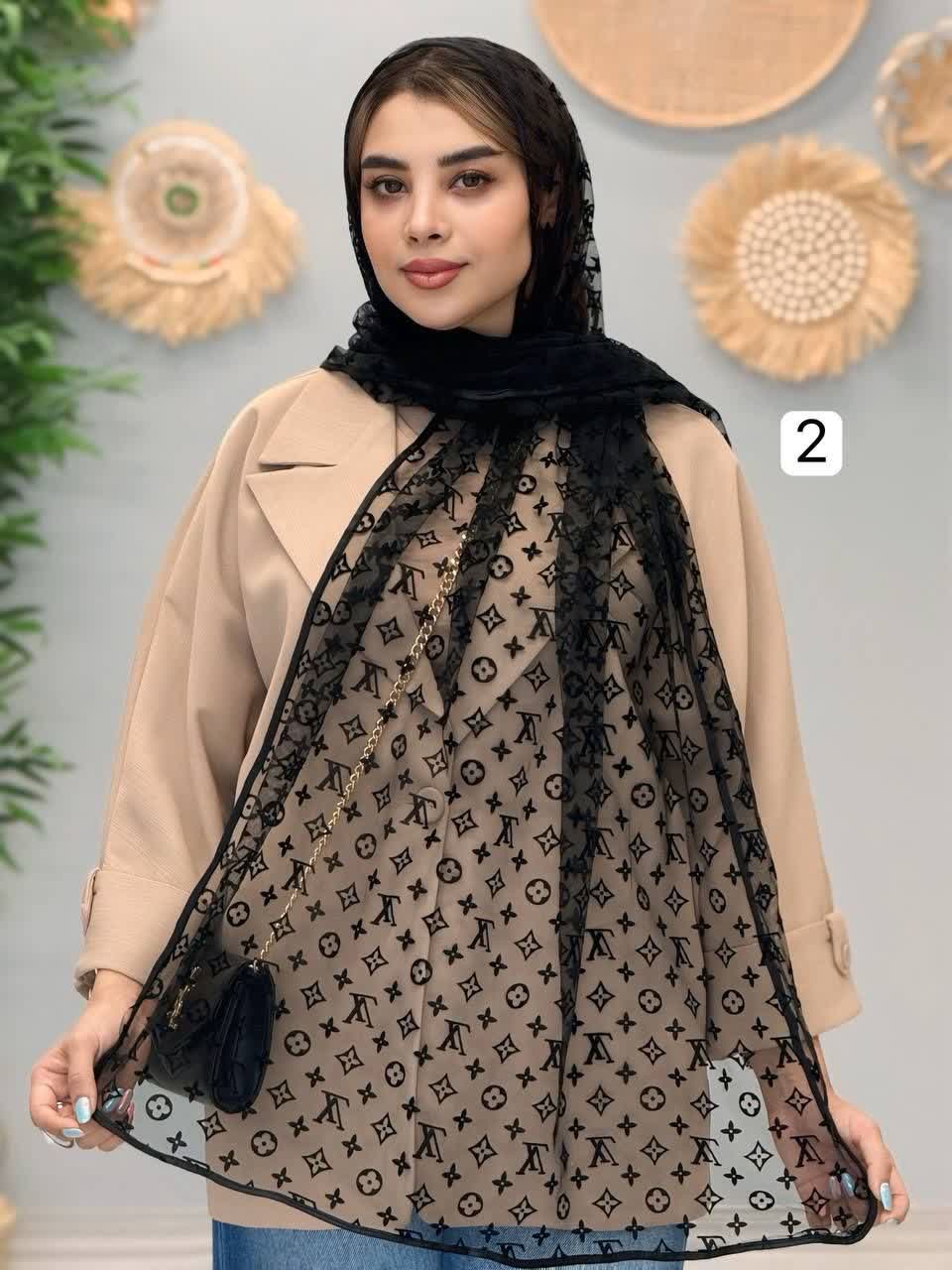 3381-شال مشکی ویسرود