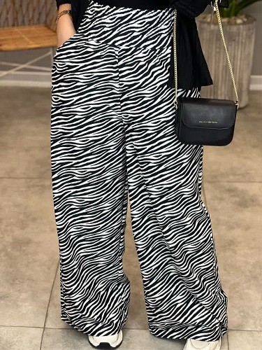 1370-شلوار بگ طرحدار