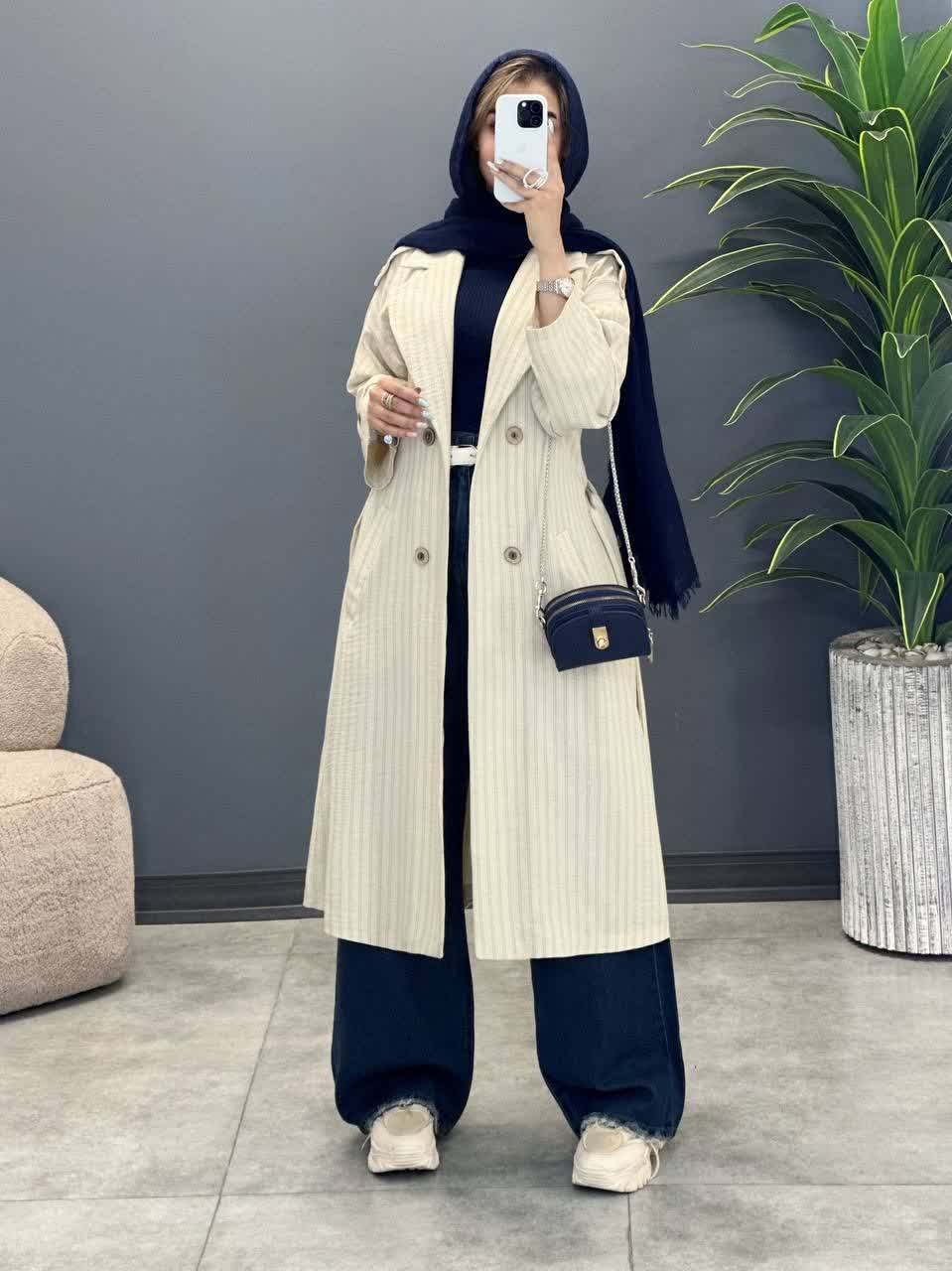 3385-مانتو بلند رزالین