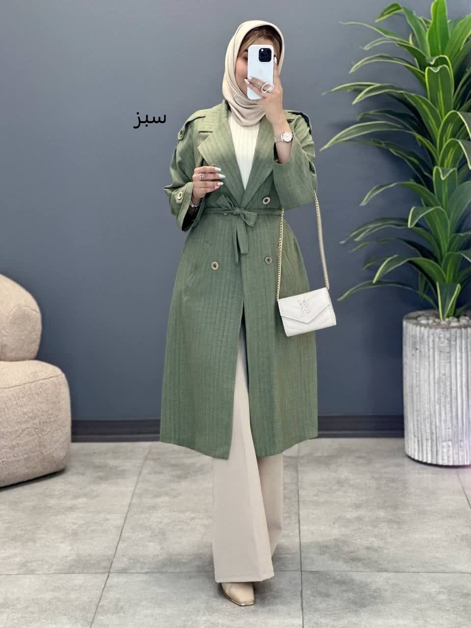 3385-مانتو بلند رزالین